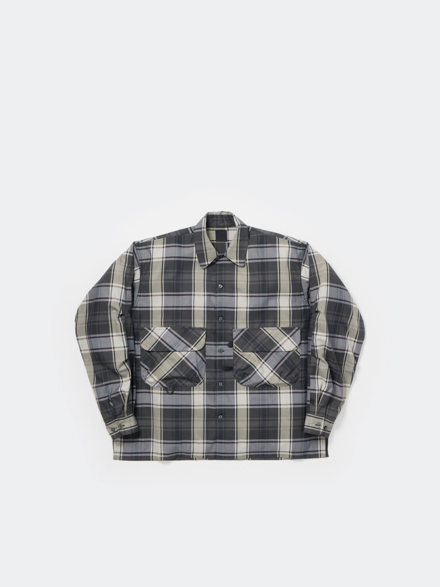 【7/25(土)発売】TECH SPORTS OPEN COLLAR SHIRT L/S BIG TARTAN