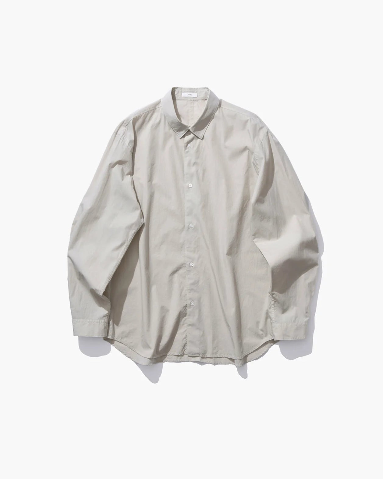 SHRINK COTTON LAWN OVERSIZED SHIRT
