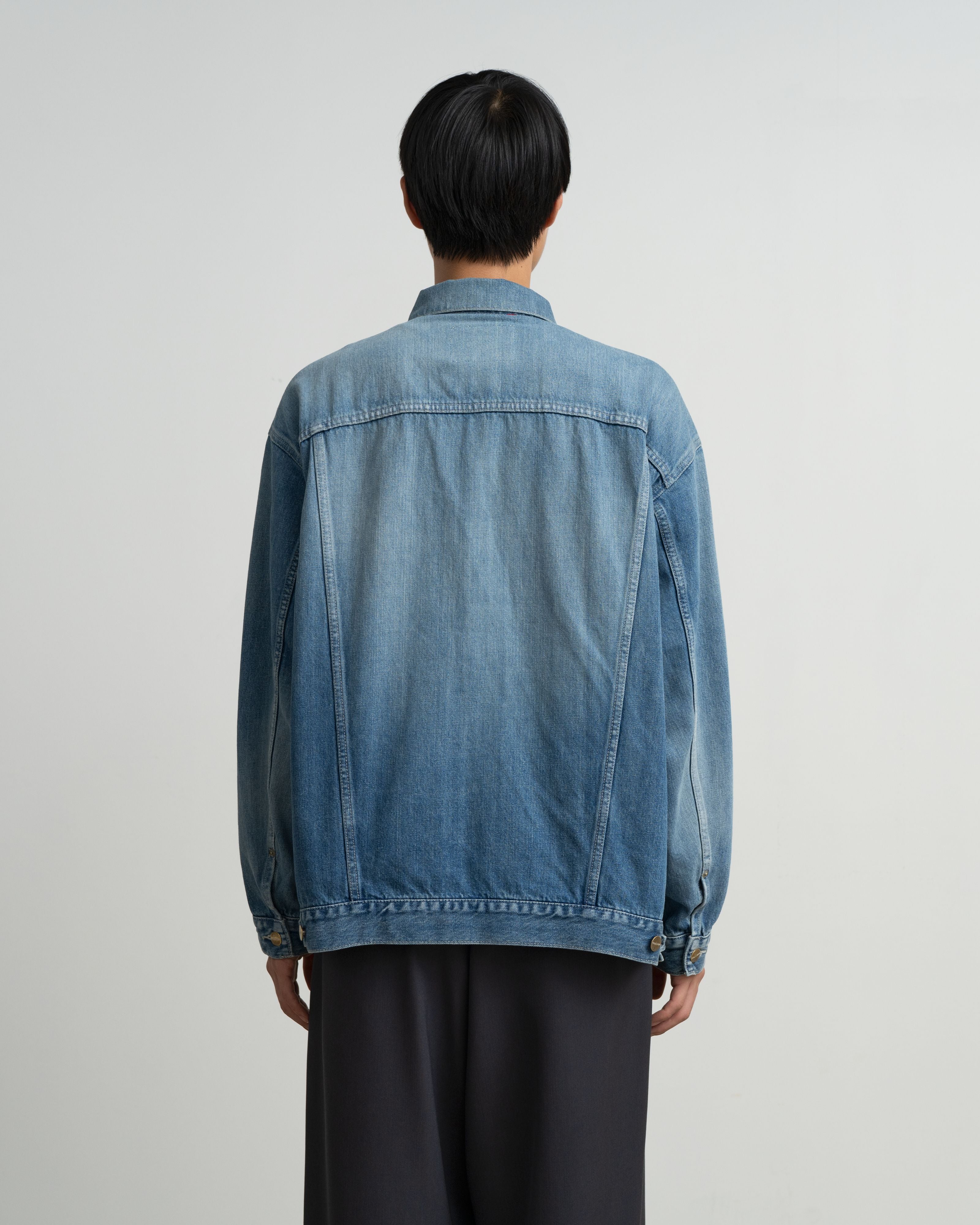 Selvage Denim Trucker Jacket -LIGHT FADE-