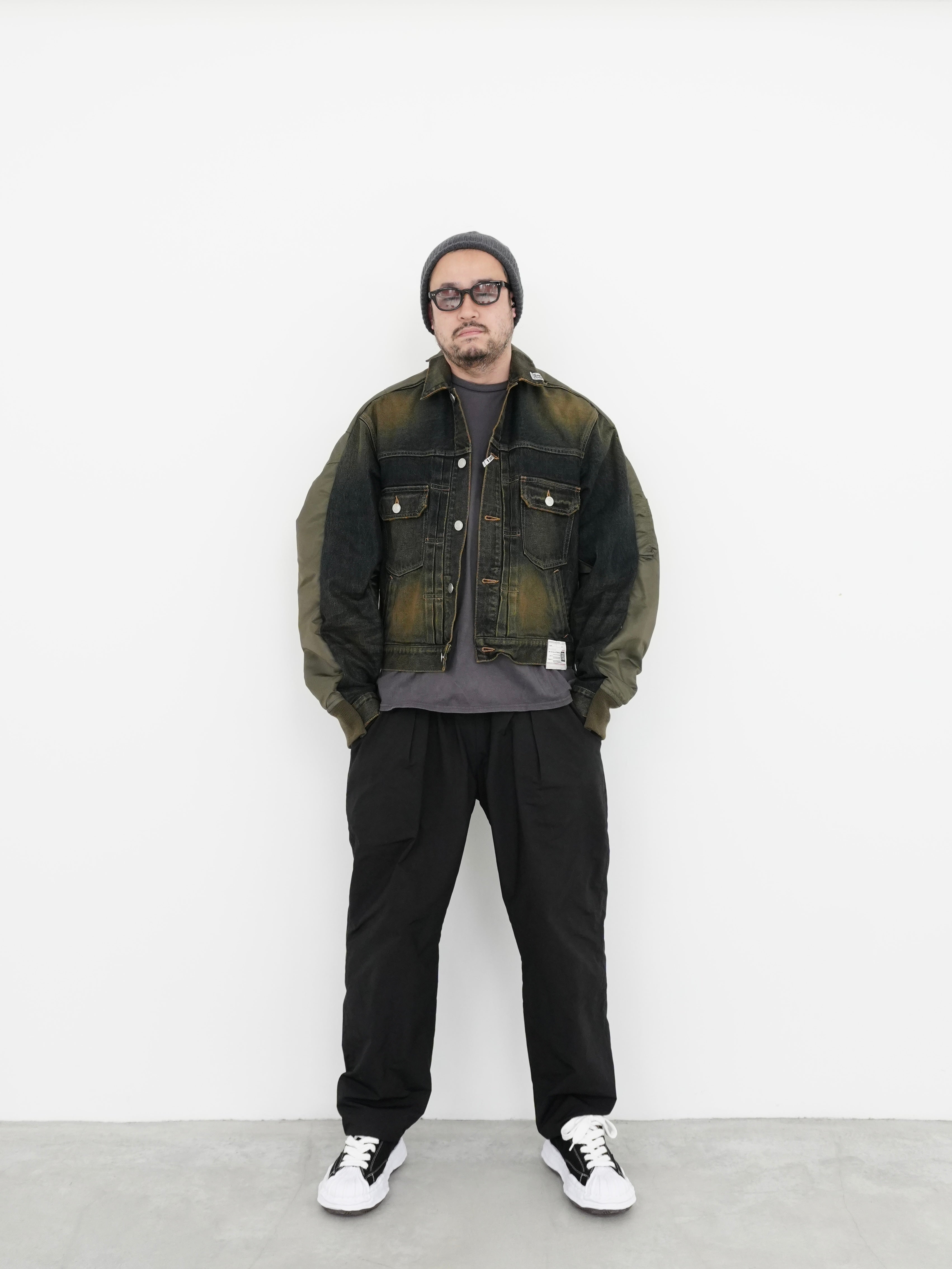 Front Back Combined Denim Jacket