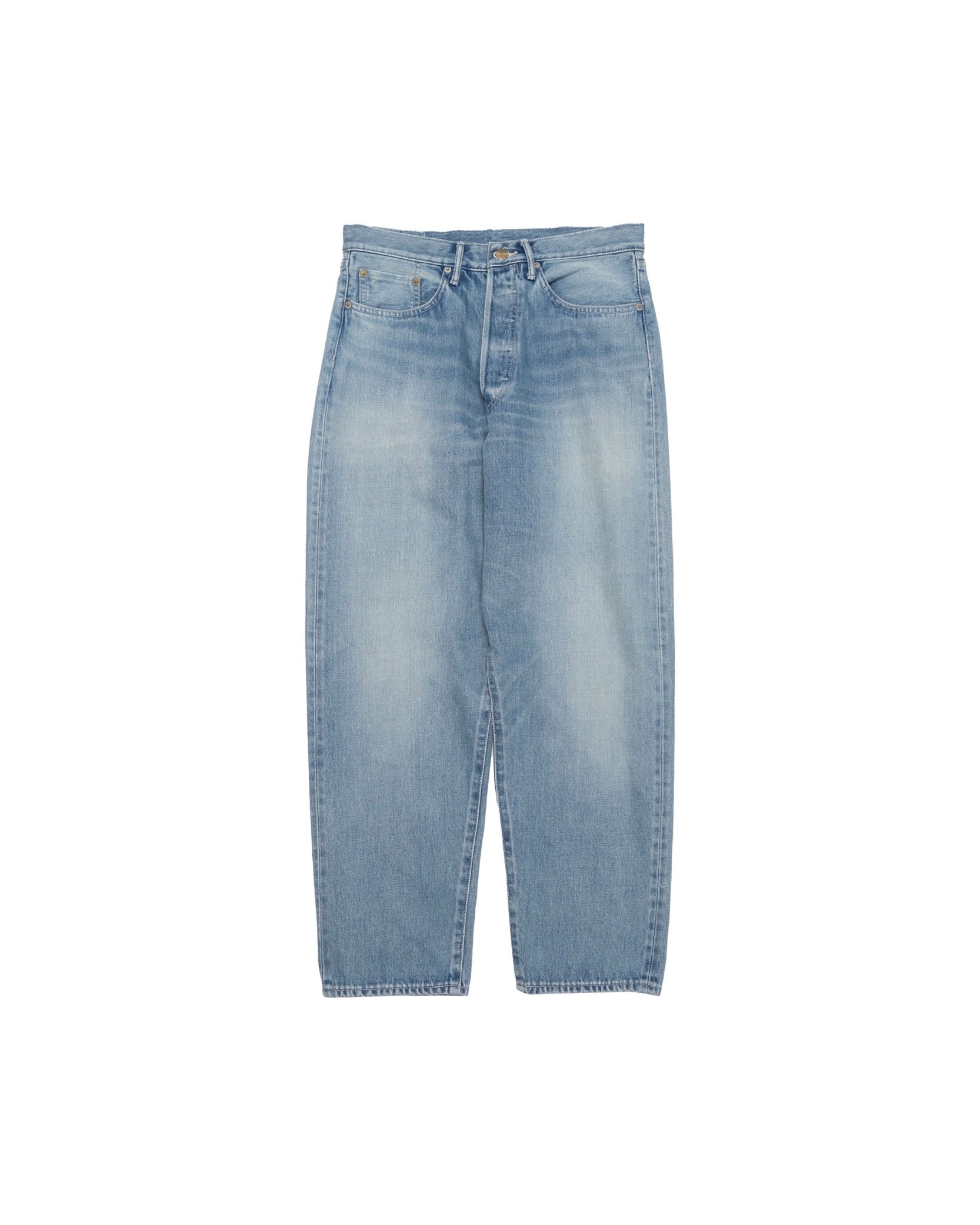 Selvage Denim Five Pocket Tapered Pants(LIGHT FADE)
