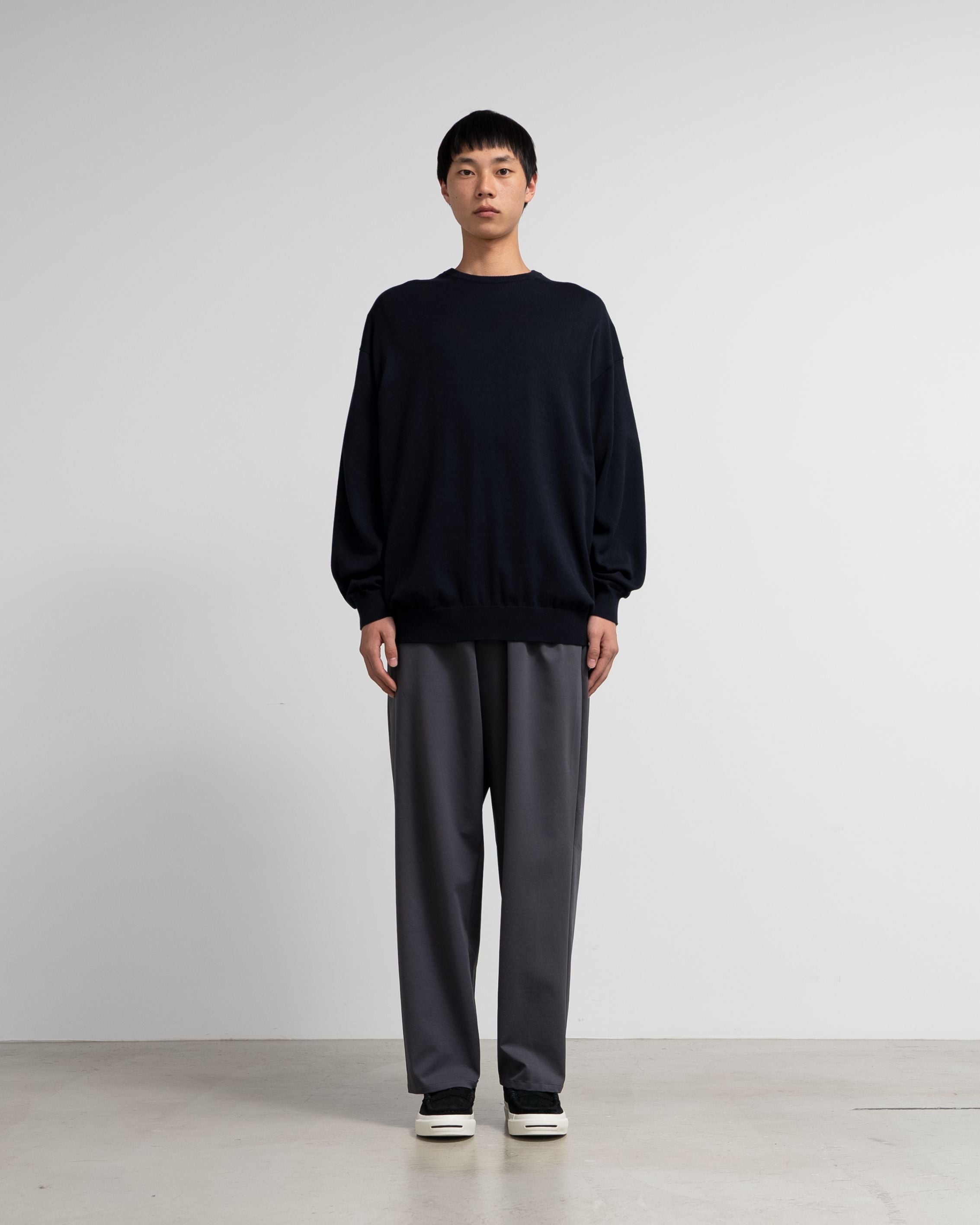 Graphpaper Suvin L/S Crew Neck Knit サイズ2 Graphpaper-Suvin High Gauge L/S Crew Neck Knit