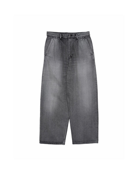 Graphpaper-Selvage Denim Two Tuck Pants(LIGHT FADE)