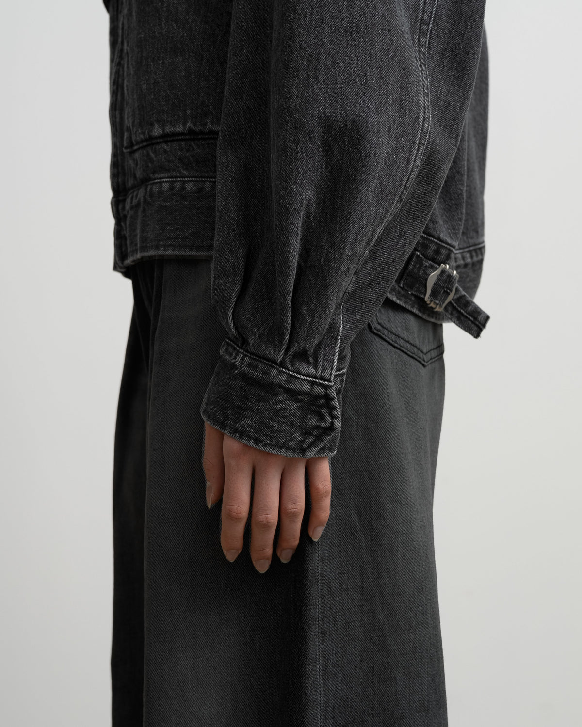 Selvage Denim Zip Jacket -LIGHT FADE-