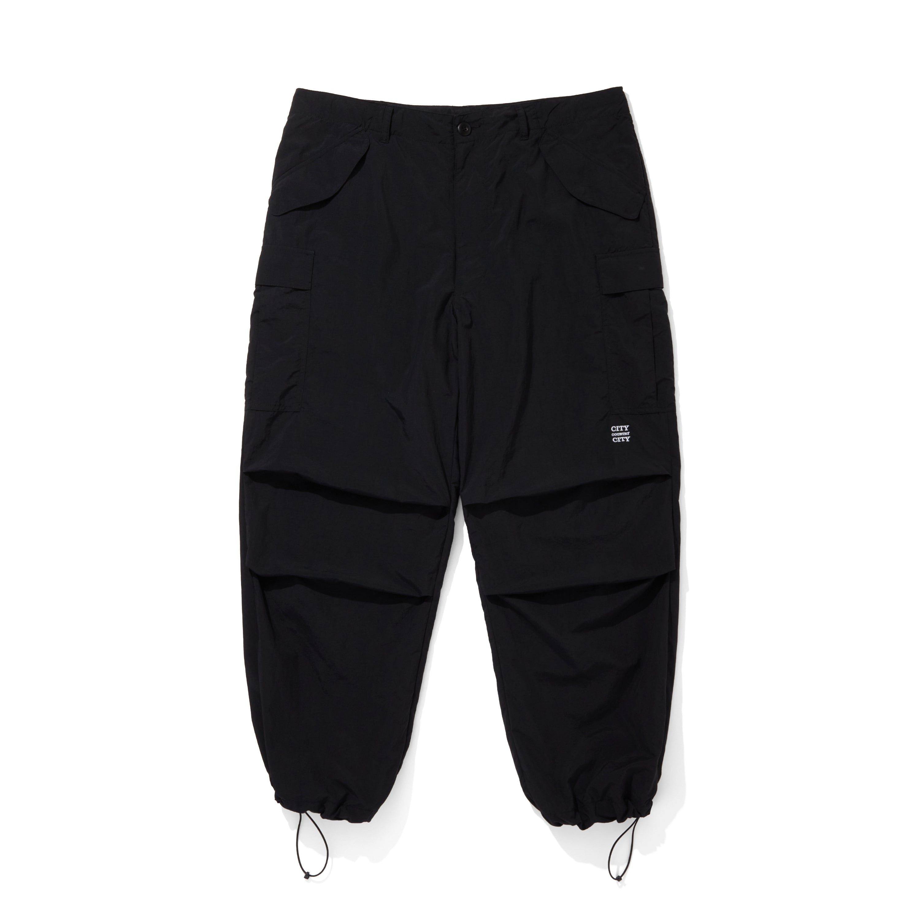TASLAN NYLON  OVER SIZE PANTS