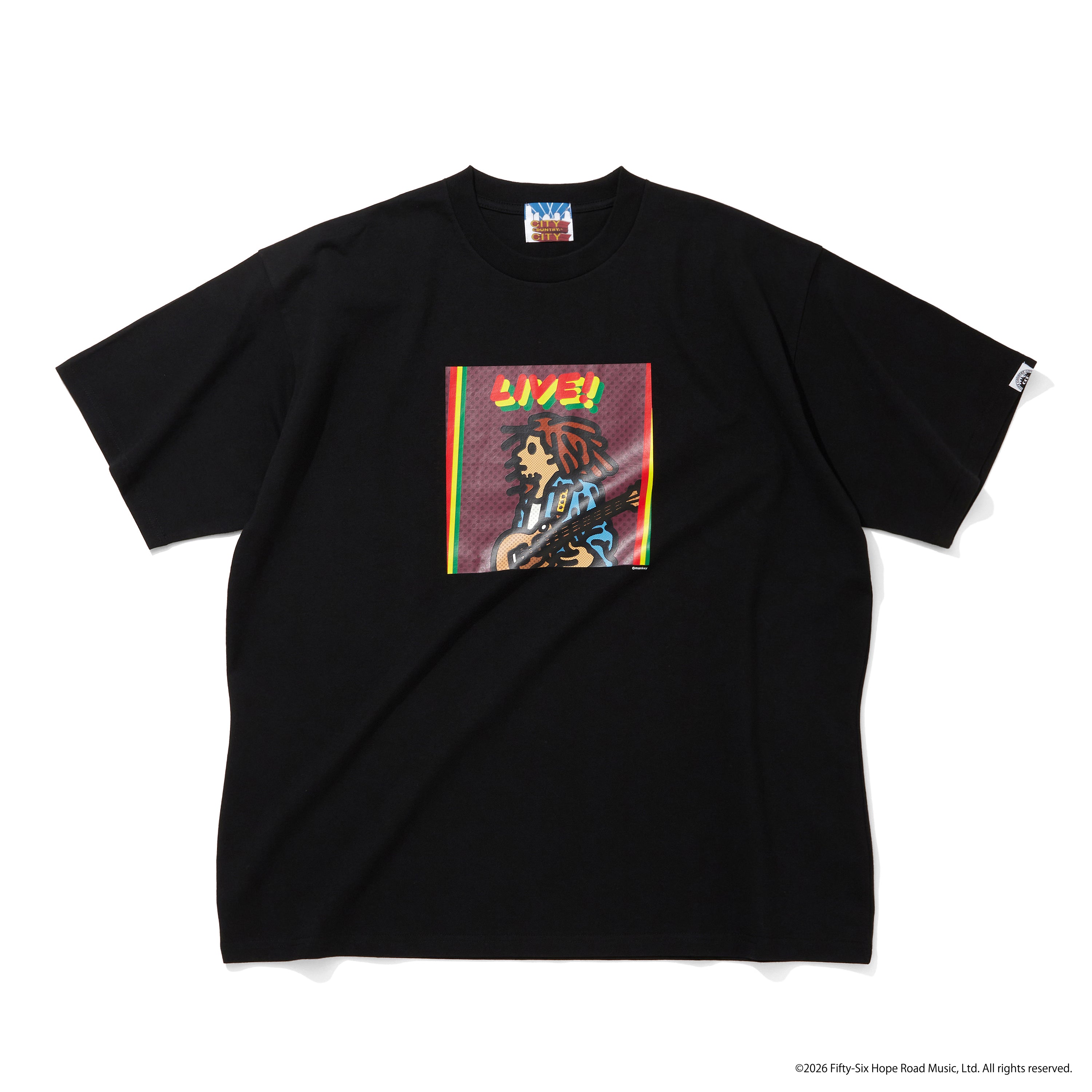 CITY COUNTRY CITY x BOB MARLEY_COTTON T-SHIRT_LIVE!
