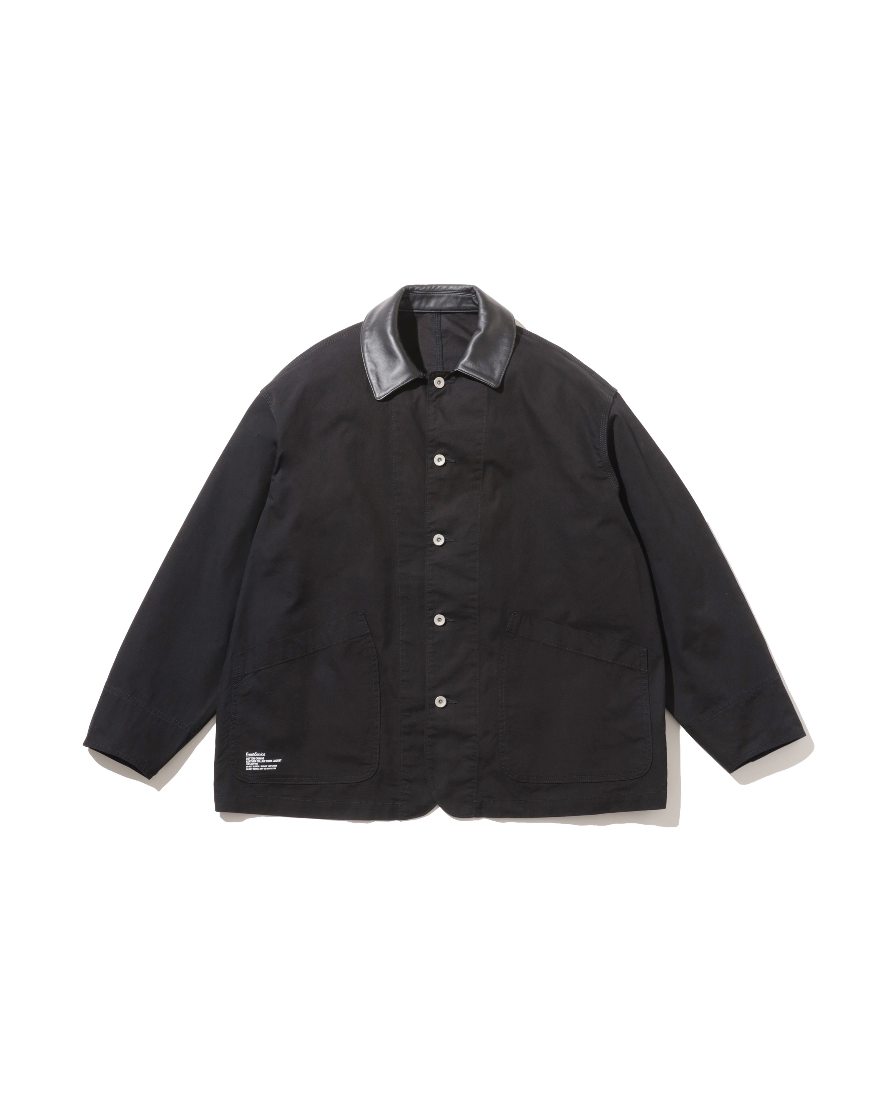 【9/5(土)発売】COTTON CANVAS  LEATHER COLLAR WORK JACKET