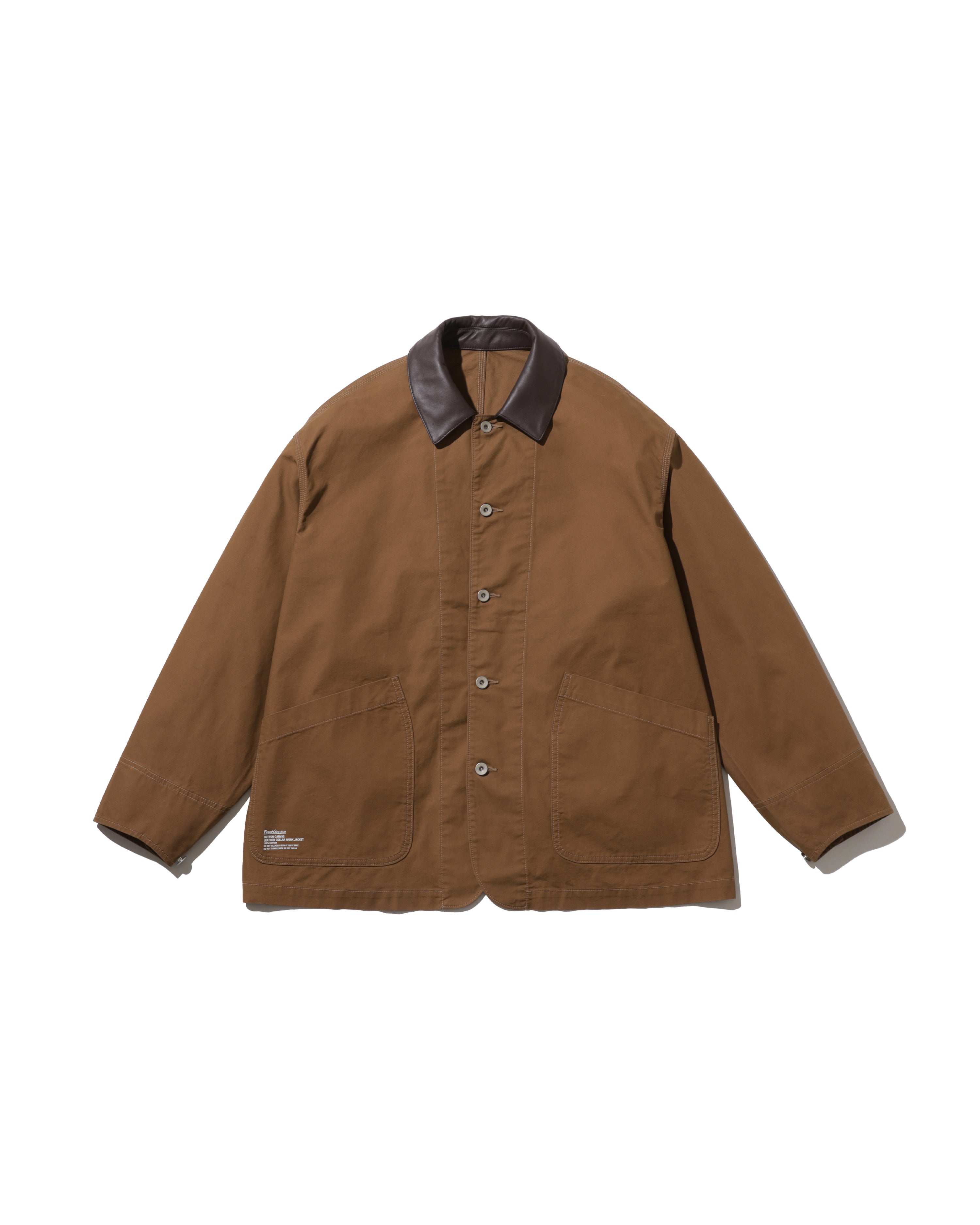【9/5(土)発売】COTTON CANVAS  LEATHER COLLAR WORK JACKET