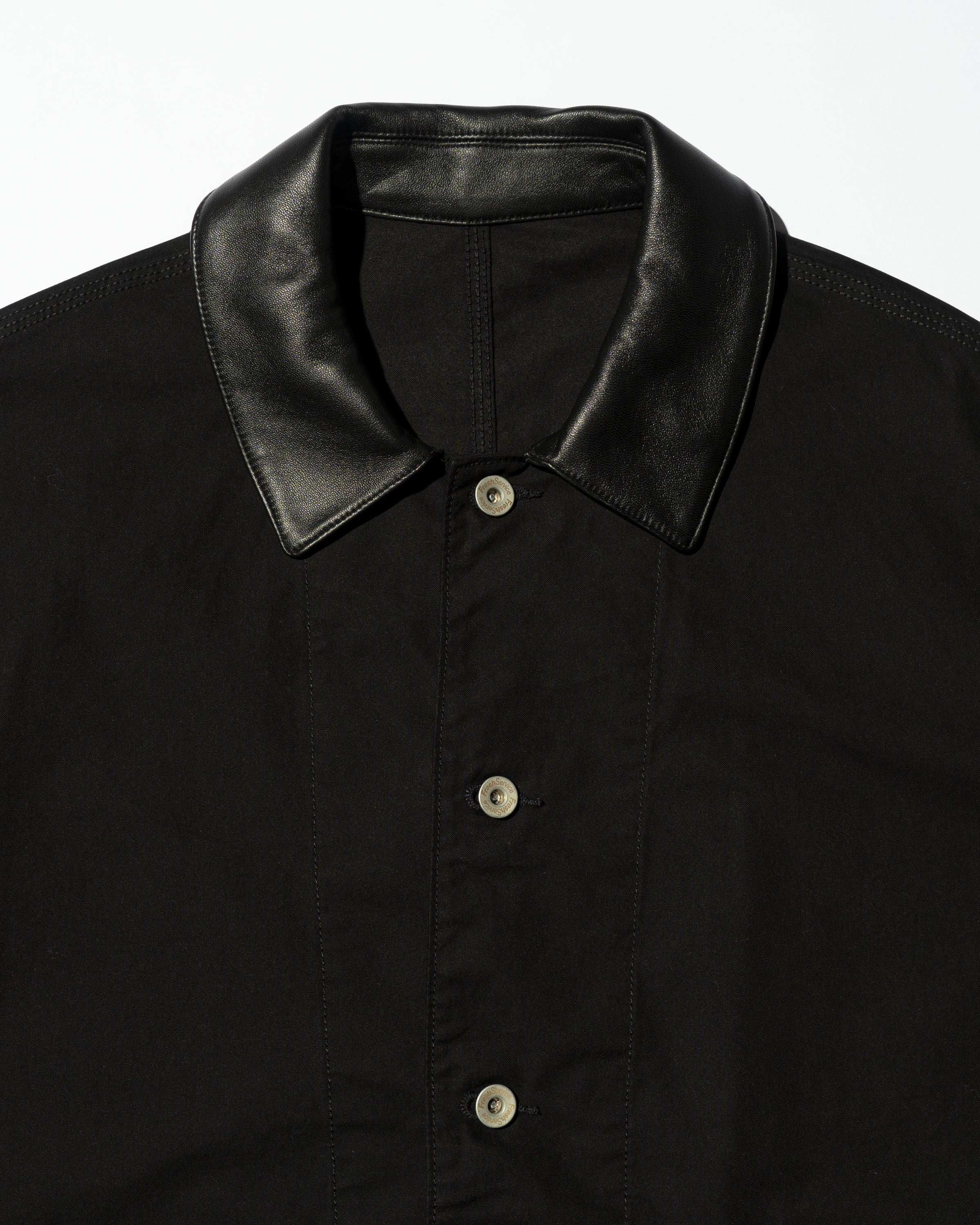 【9/5(土)発売】COTTON CANVAS  LEATHER COLLAR WORK JACKET