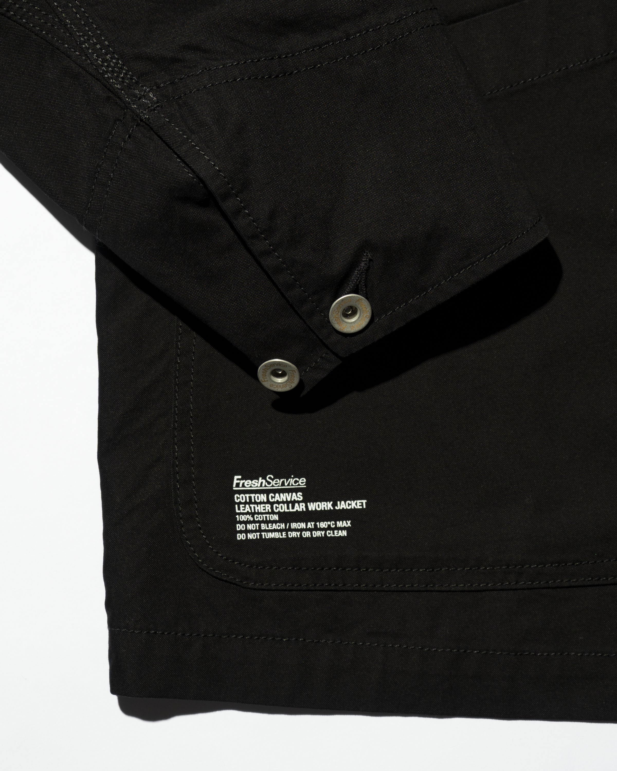 【9/5(土)発売】COTTON CANVAS  LEATHER COLLAR WORK JACKET