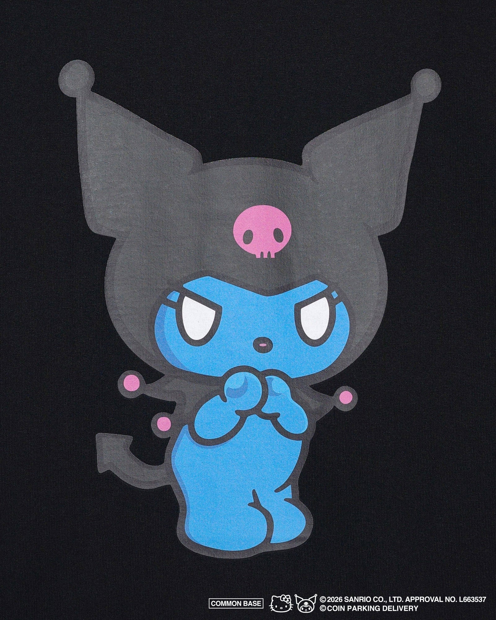 COIN PARKING DELIVERY × SANRIO CHARACTERS PRINT S/S TEE - クロミ