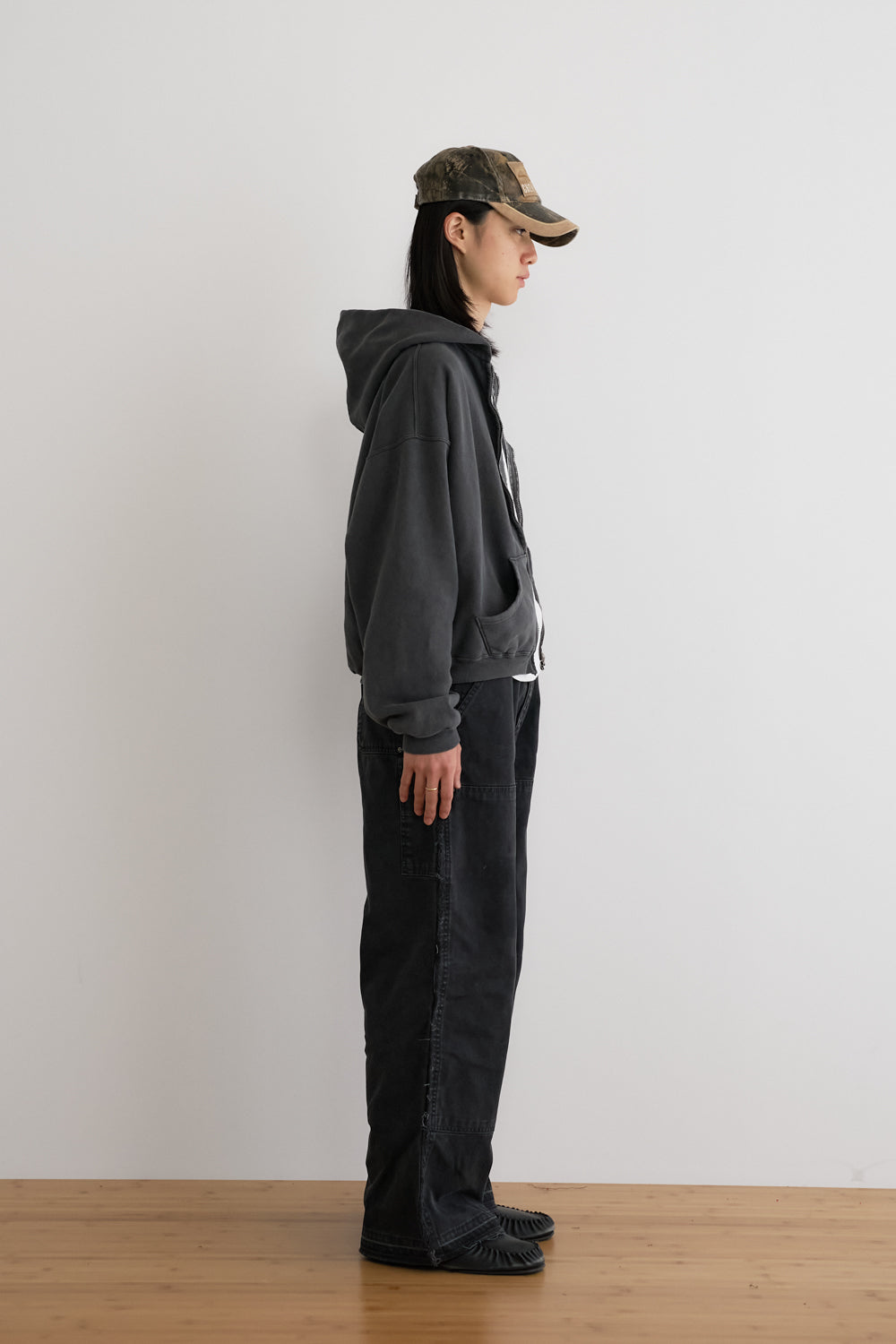 【10/31(土)発売】60’s Faded Zip hoodie / Chacoal Grey