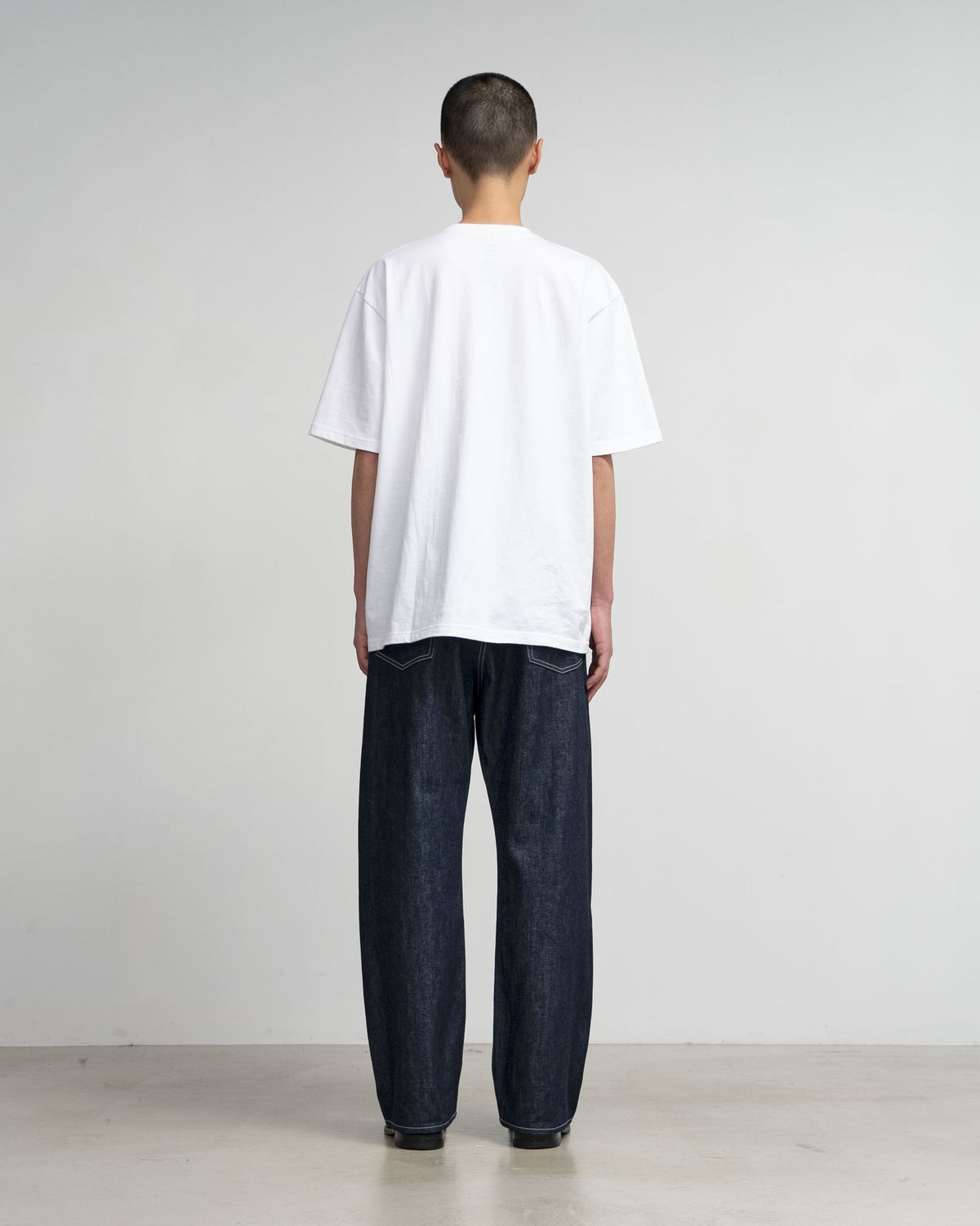 Selvage Denim Five Pocket Wide Straight Pants