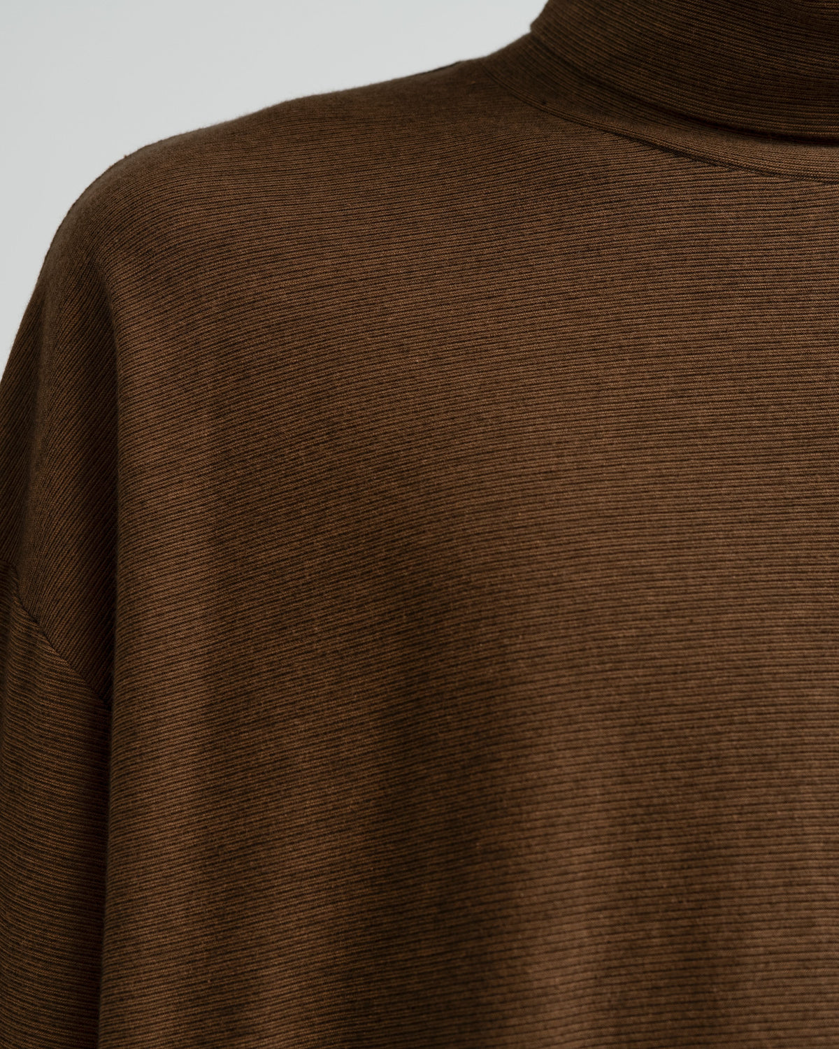 Cotton Wool Ripple High Neck L/S Tee