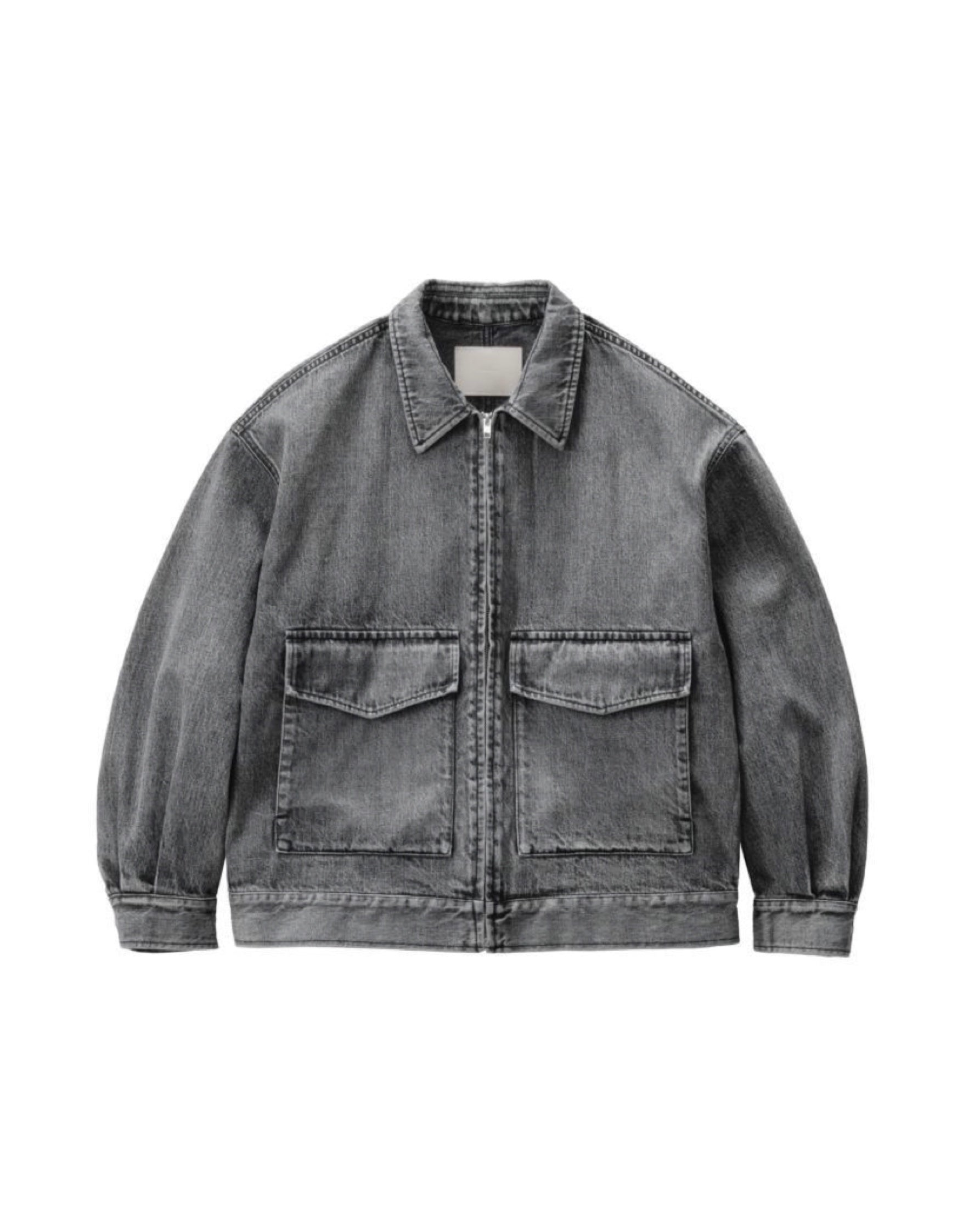 Selvage Denim Zip Jacket(LIGHT FADE)