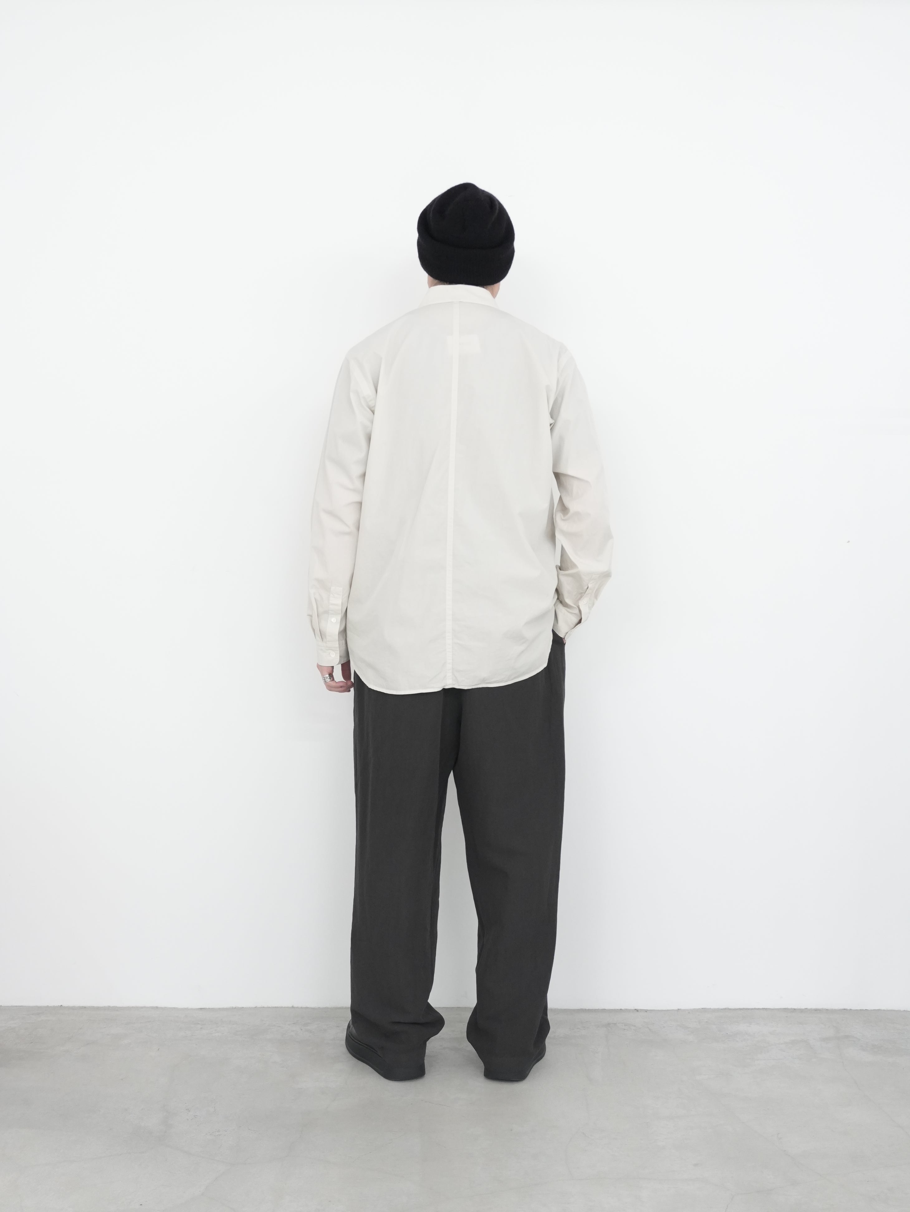 SHRINK COTTON LAWN OVERSIZED SHIRT