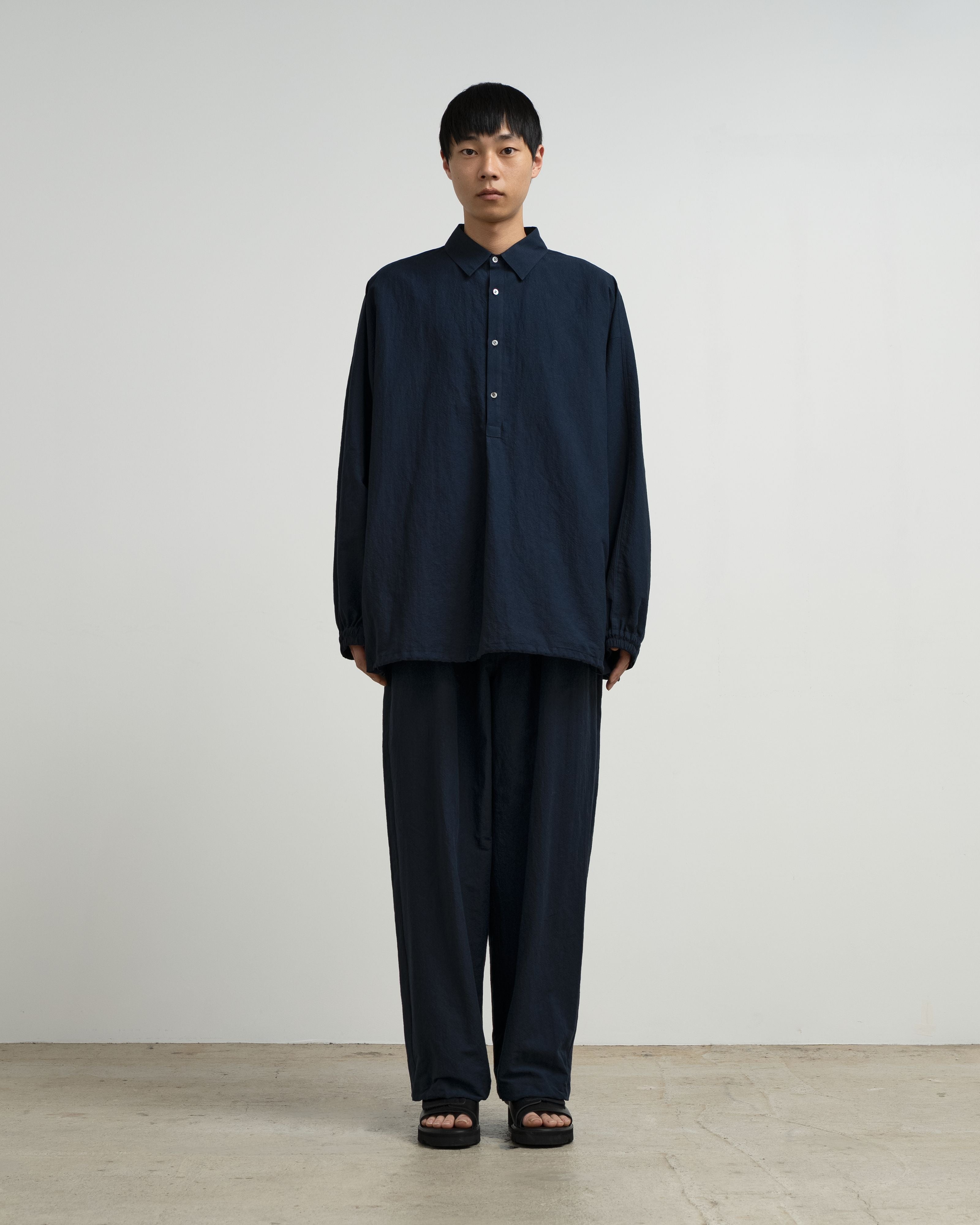 【5/23(土)発売】Cotton Linen Seersucker L/S Pullover Shirt