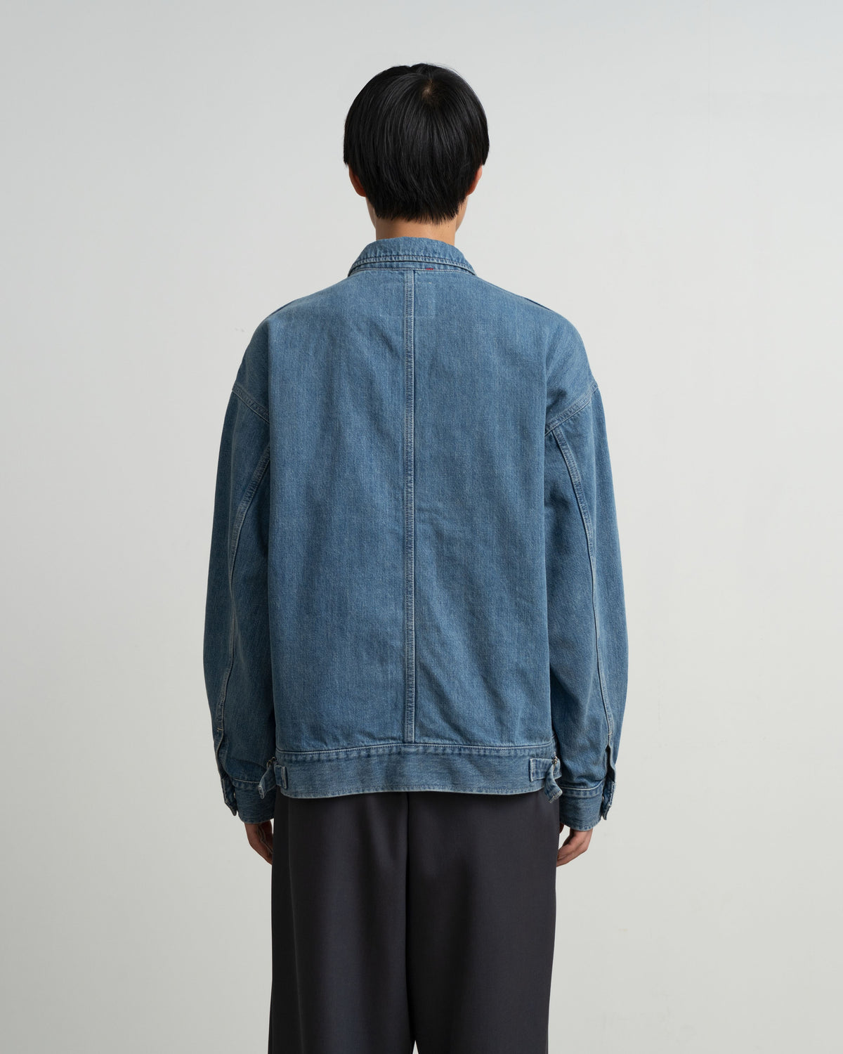 Selvage Denim Zip Jacket -LIGHT FADE-