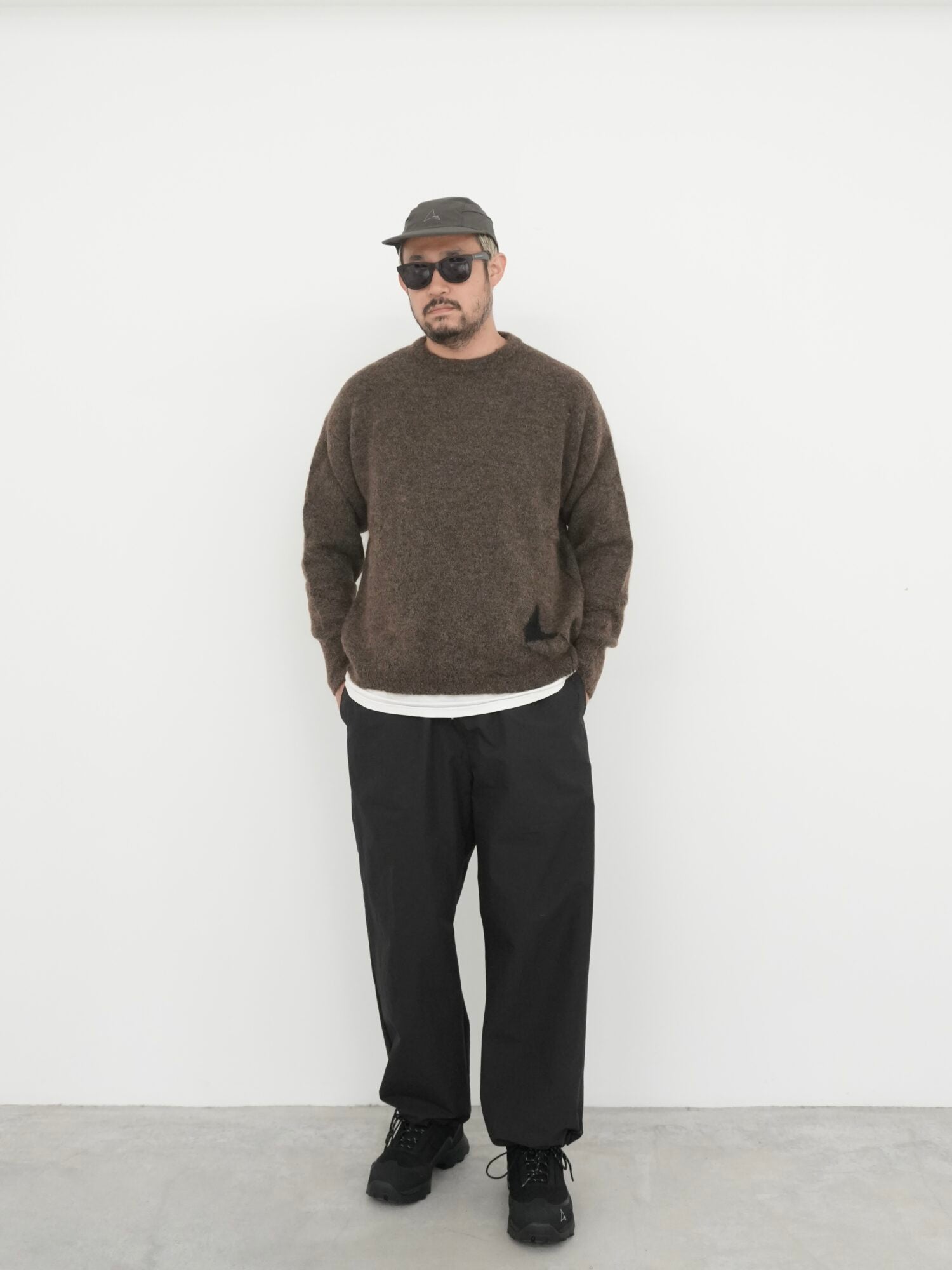 Dropstitch Mohair Knit Crewneck