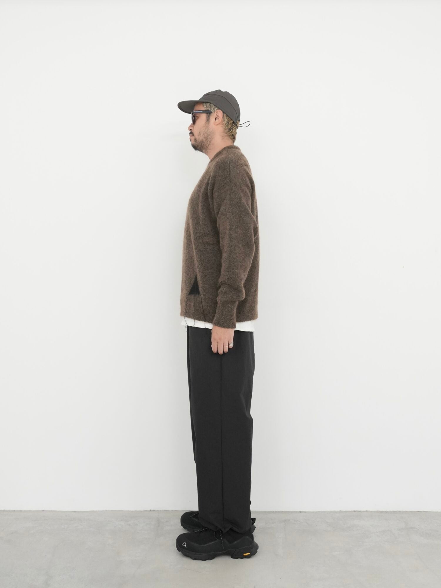 Dropstitch Mohair Knit Crewneck
