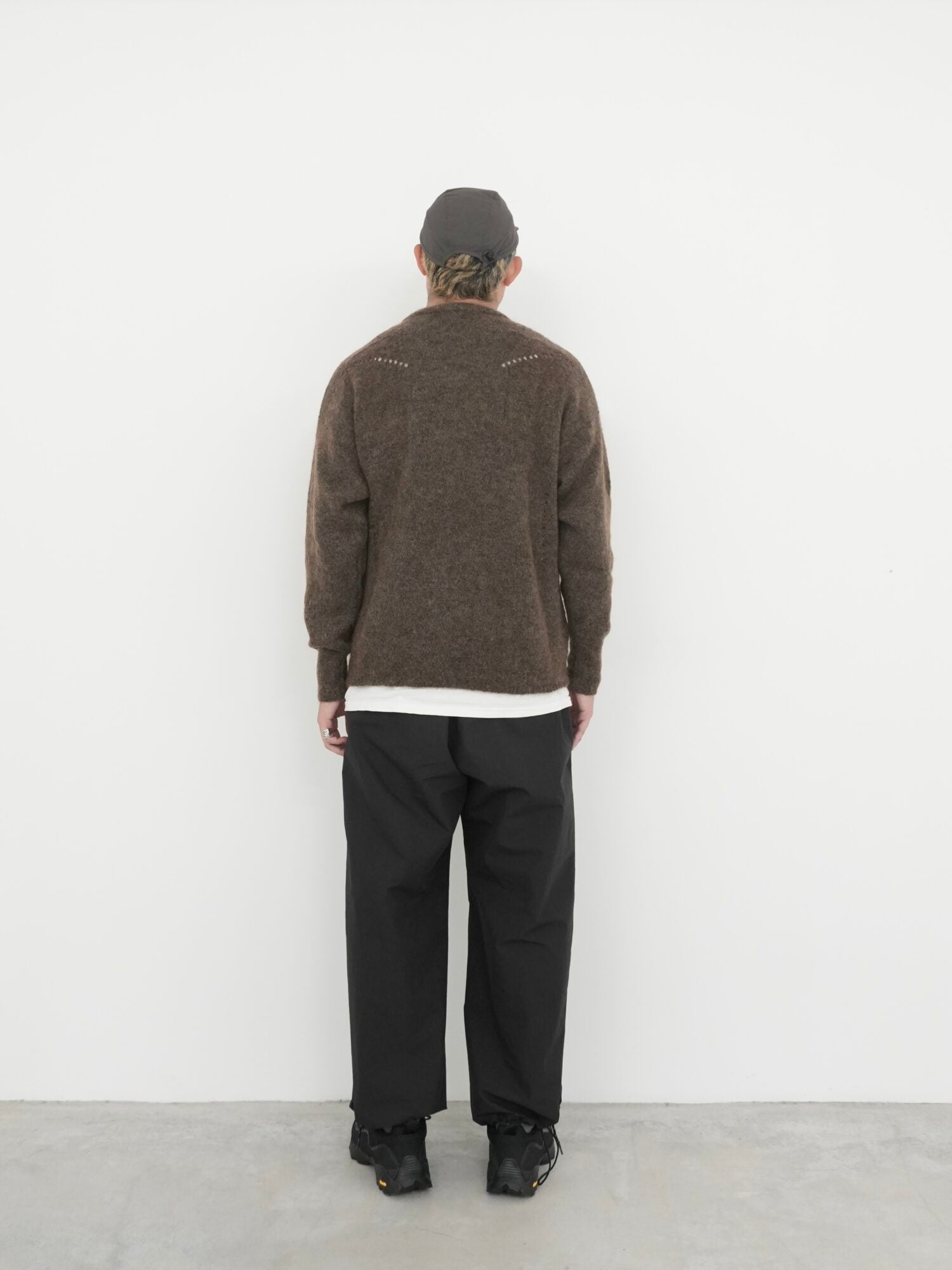 Dropstitch Mohair Knit Crewneck