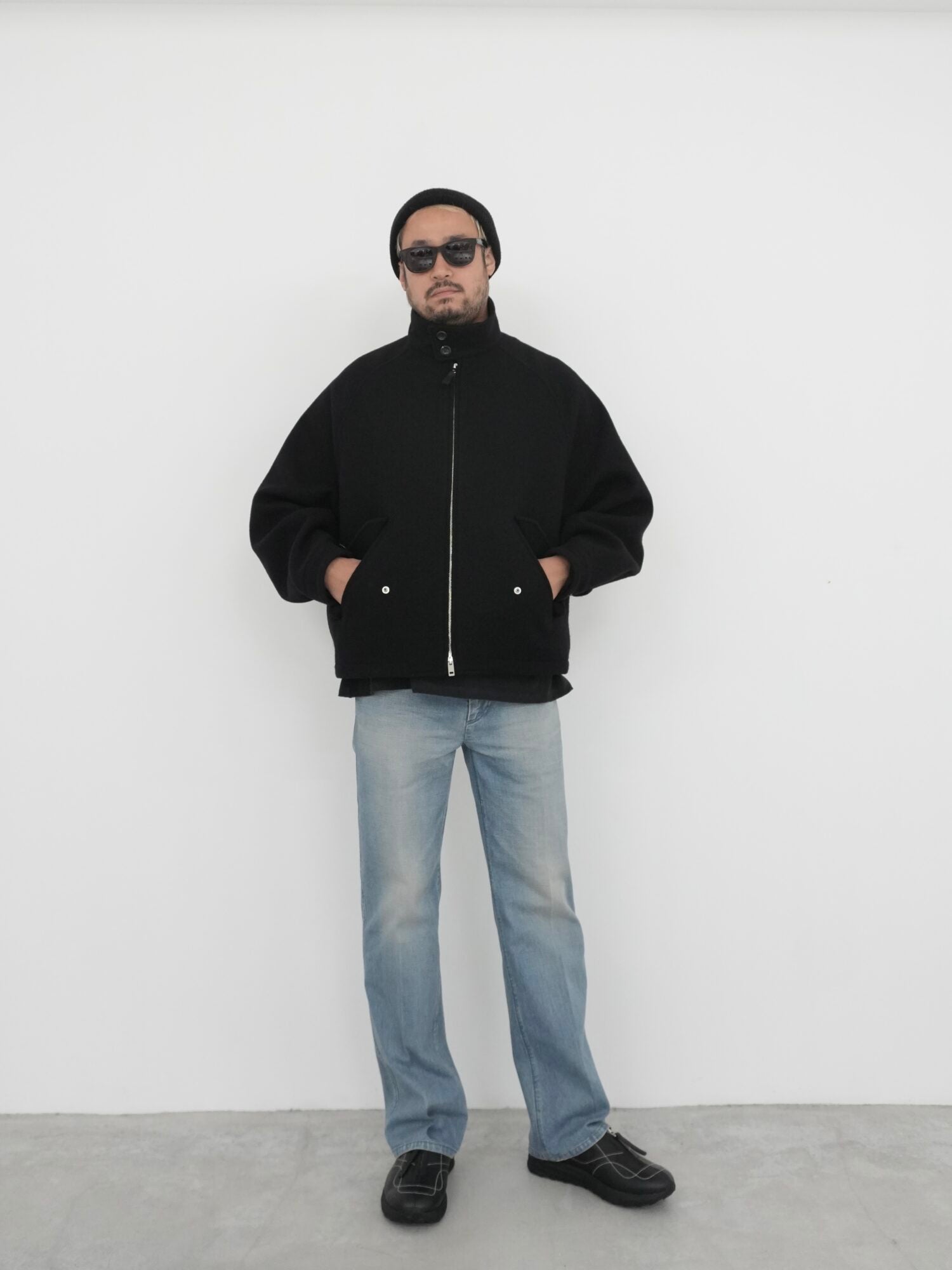 LEFT HAND DENIM STRAIGHT PANTS - BLEACH LIGHT BLUE