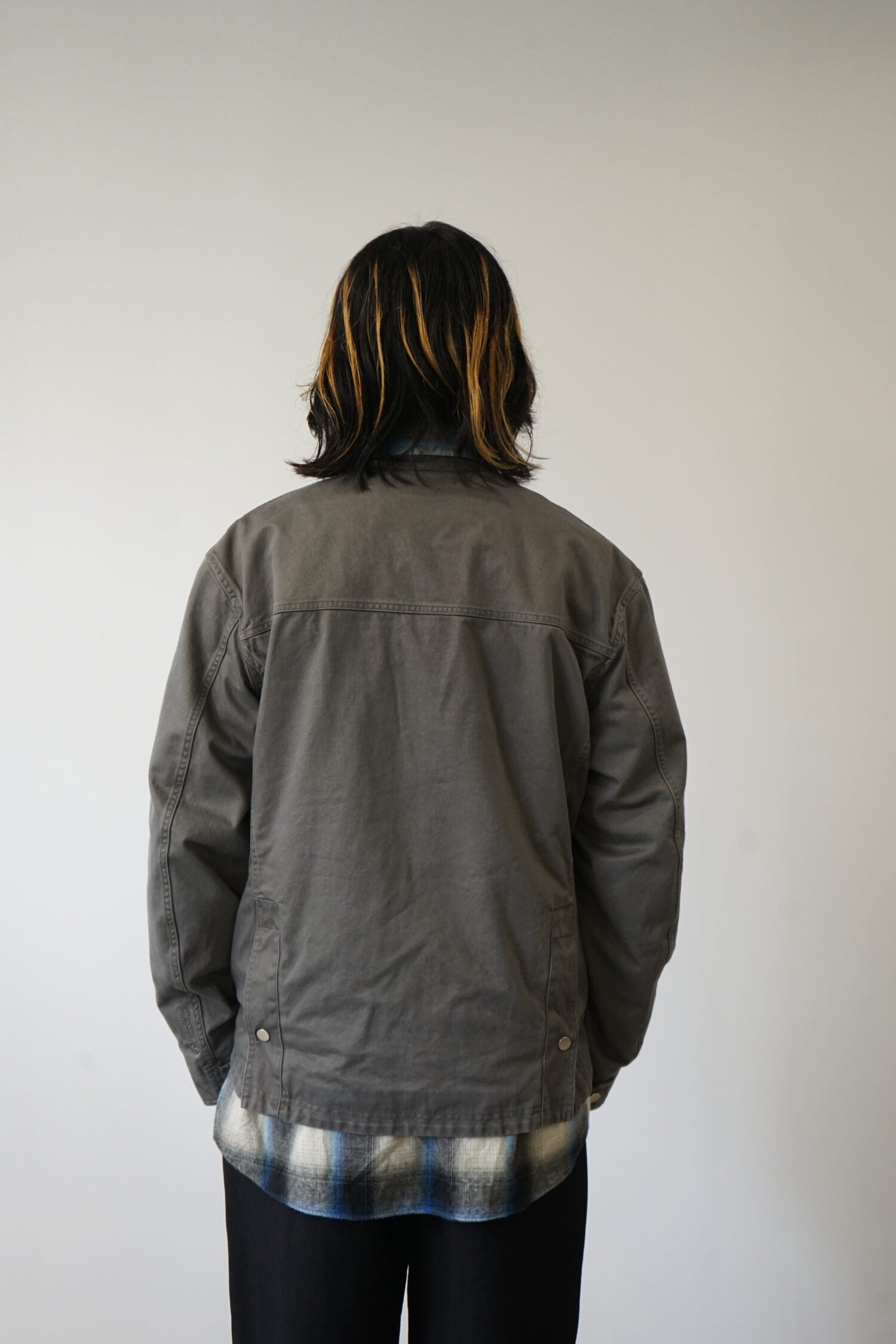 RIDER JACKET COTTON DRILL PIGMENT DYE WITH WINDSTOPPER