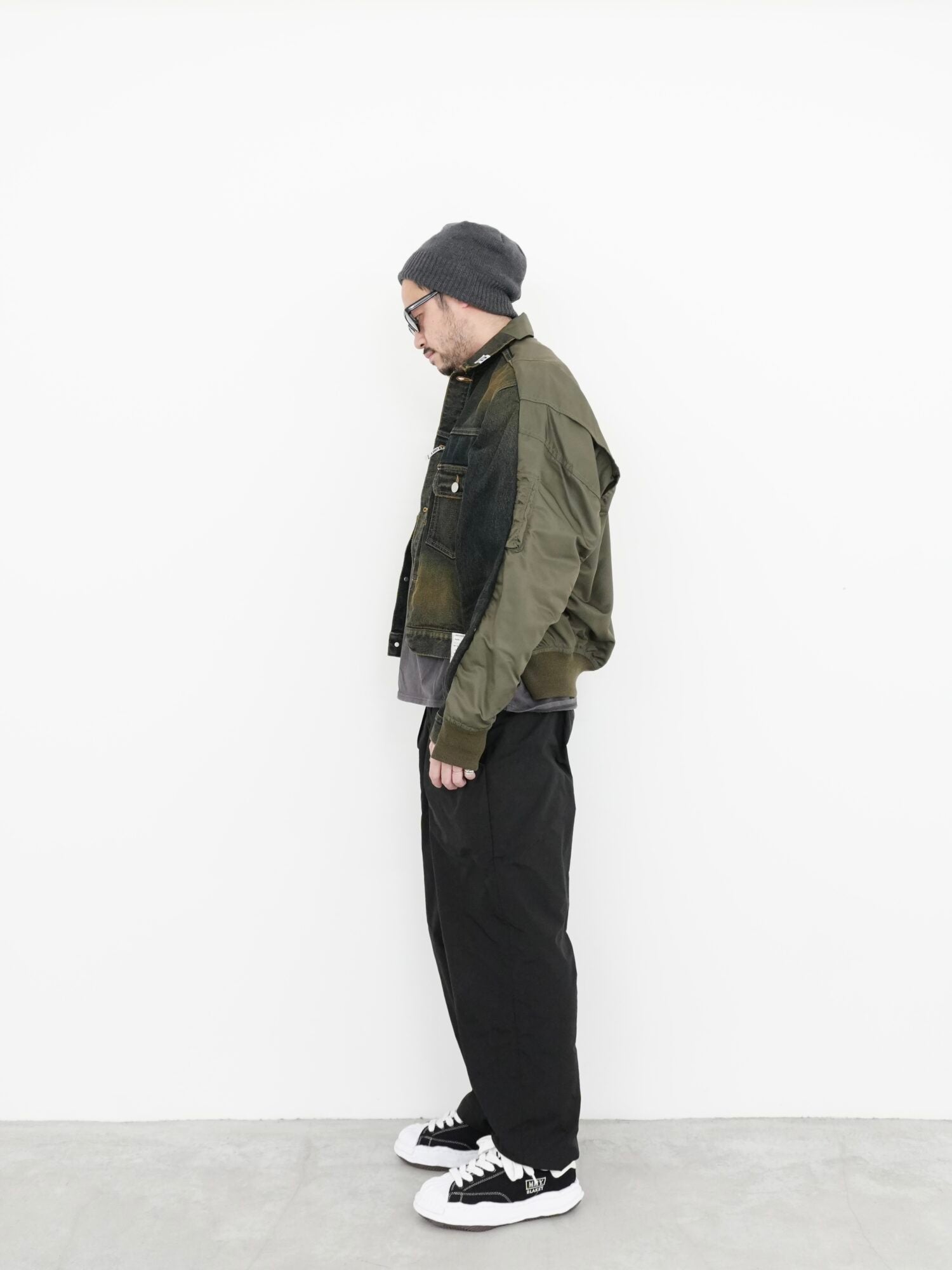 Front Back Combined Denim Jacket