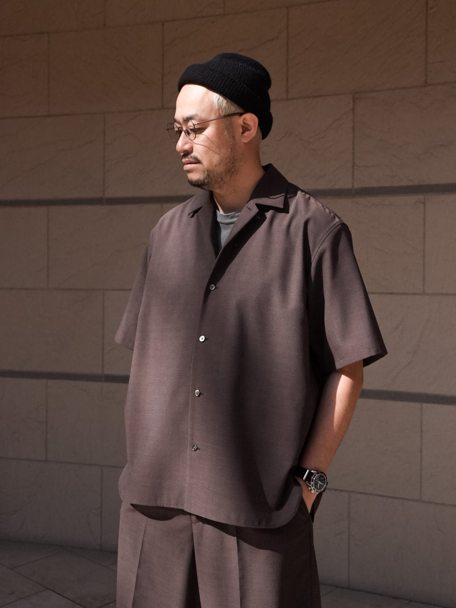 OPEN COLLAR SHIRT C