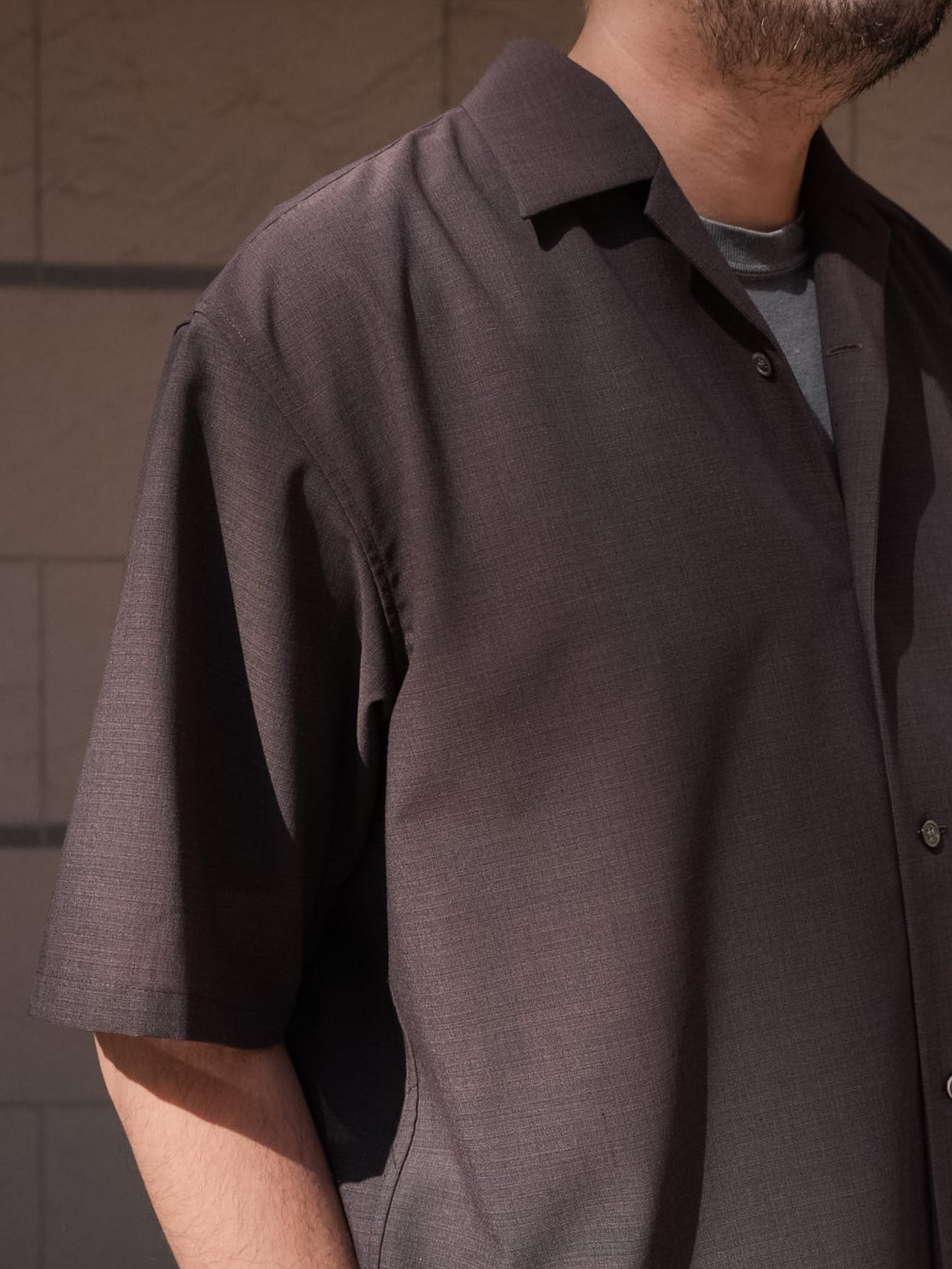 OPEN COLLAR SHIRT C