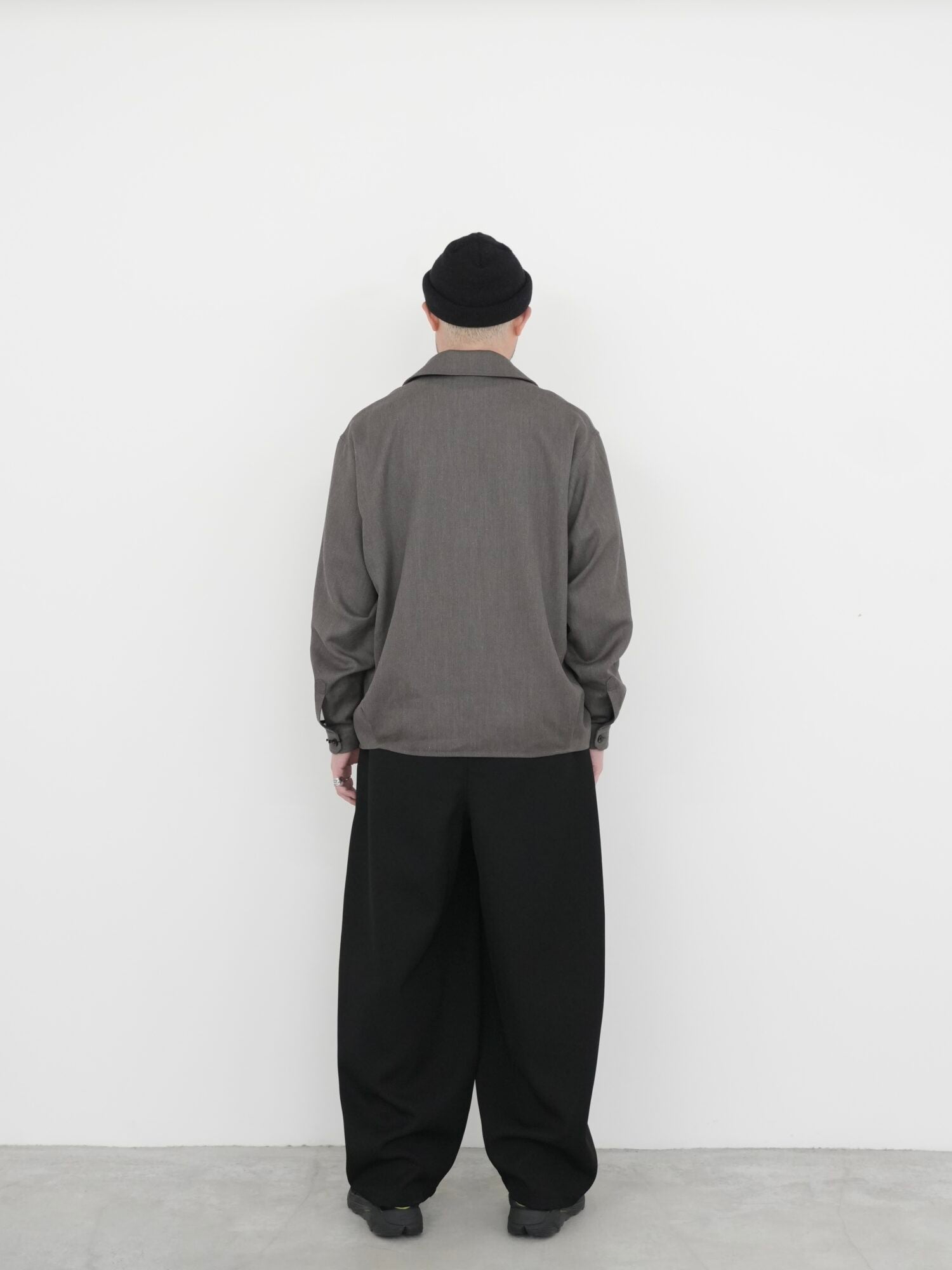 RERACS WIDE BALLEL PANTS / 2/60SUPER TWILL S+S  (WOOL)