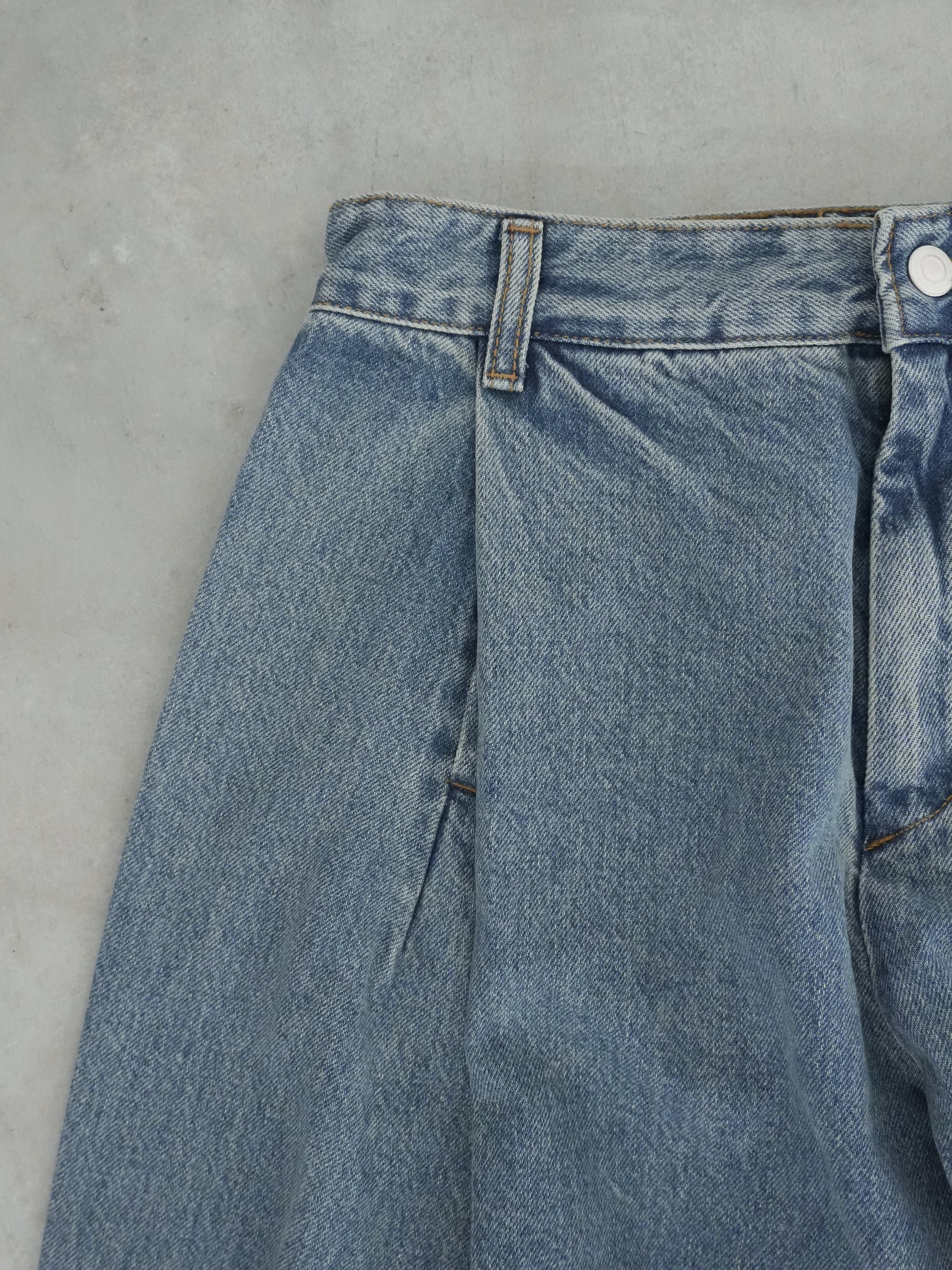 【3/14(土)発売】DENIM BERMUDA JEANS vintage tide blue wash