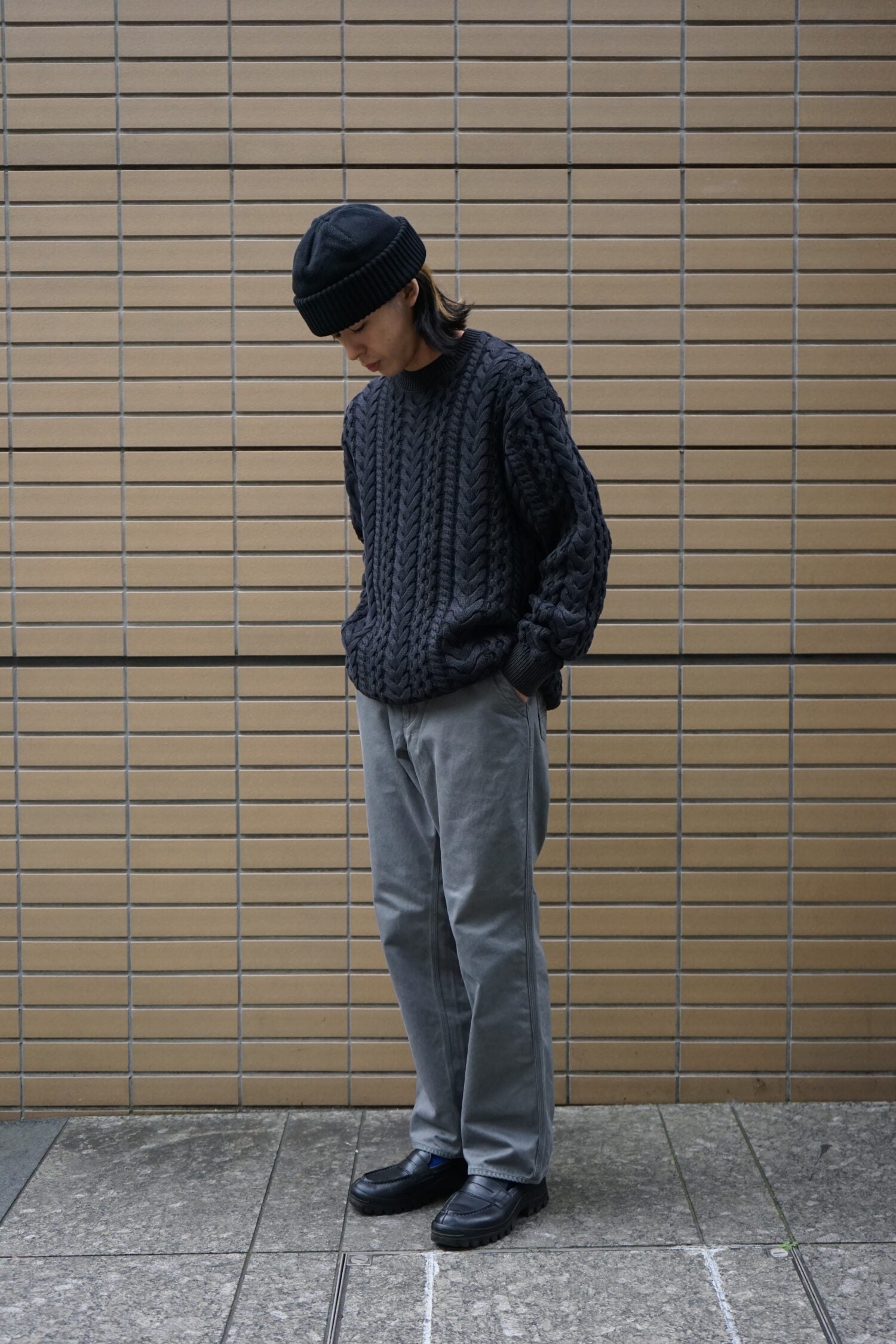 MARINER  PULLOVER ARAN SWEATER COTTON YARN