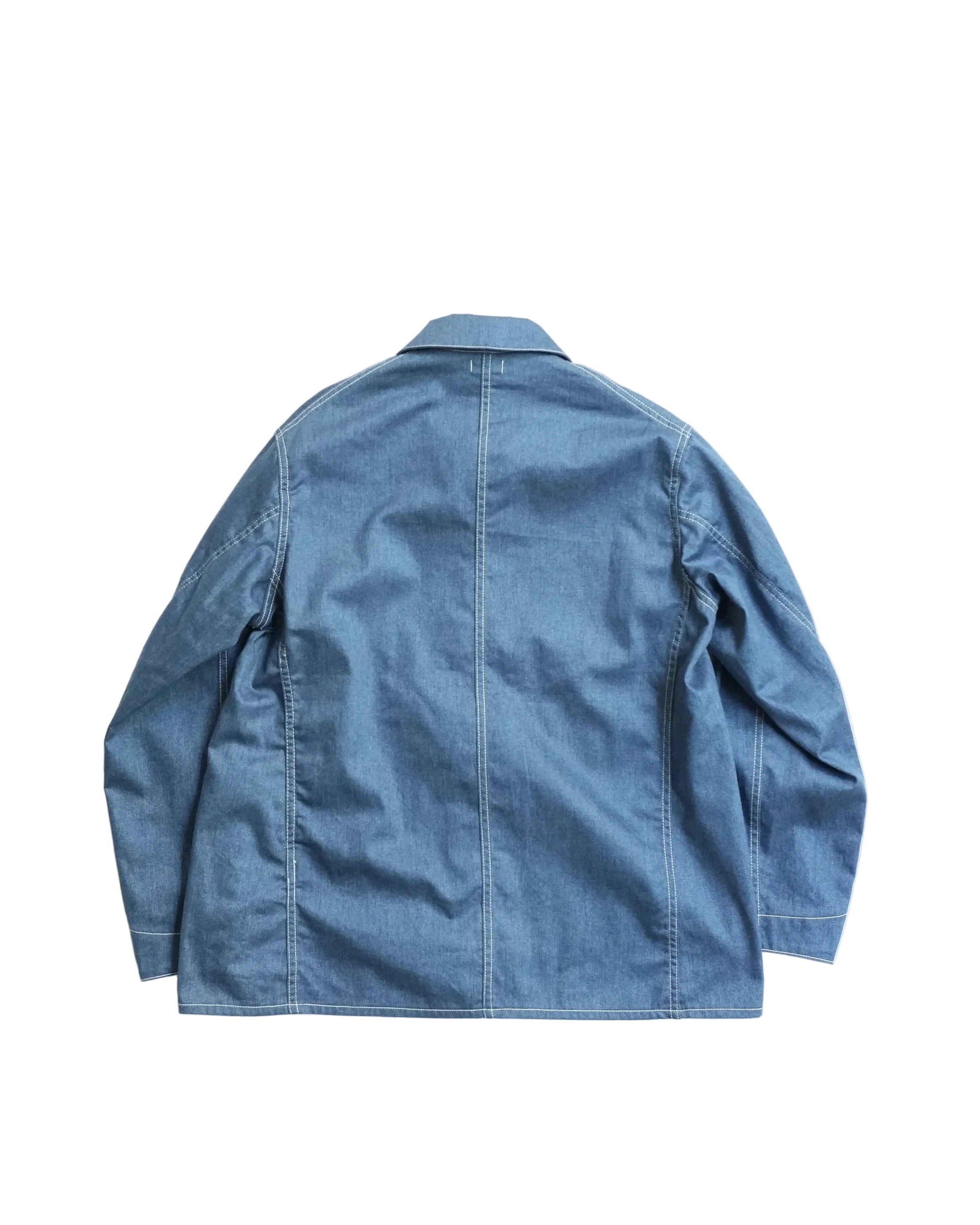 FOUNDOUR - PRINT DENIM COVERALL JACKET