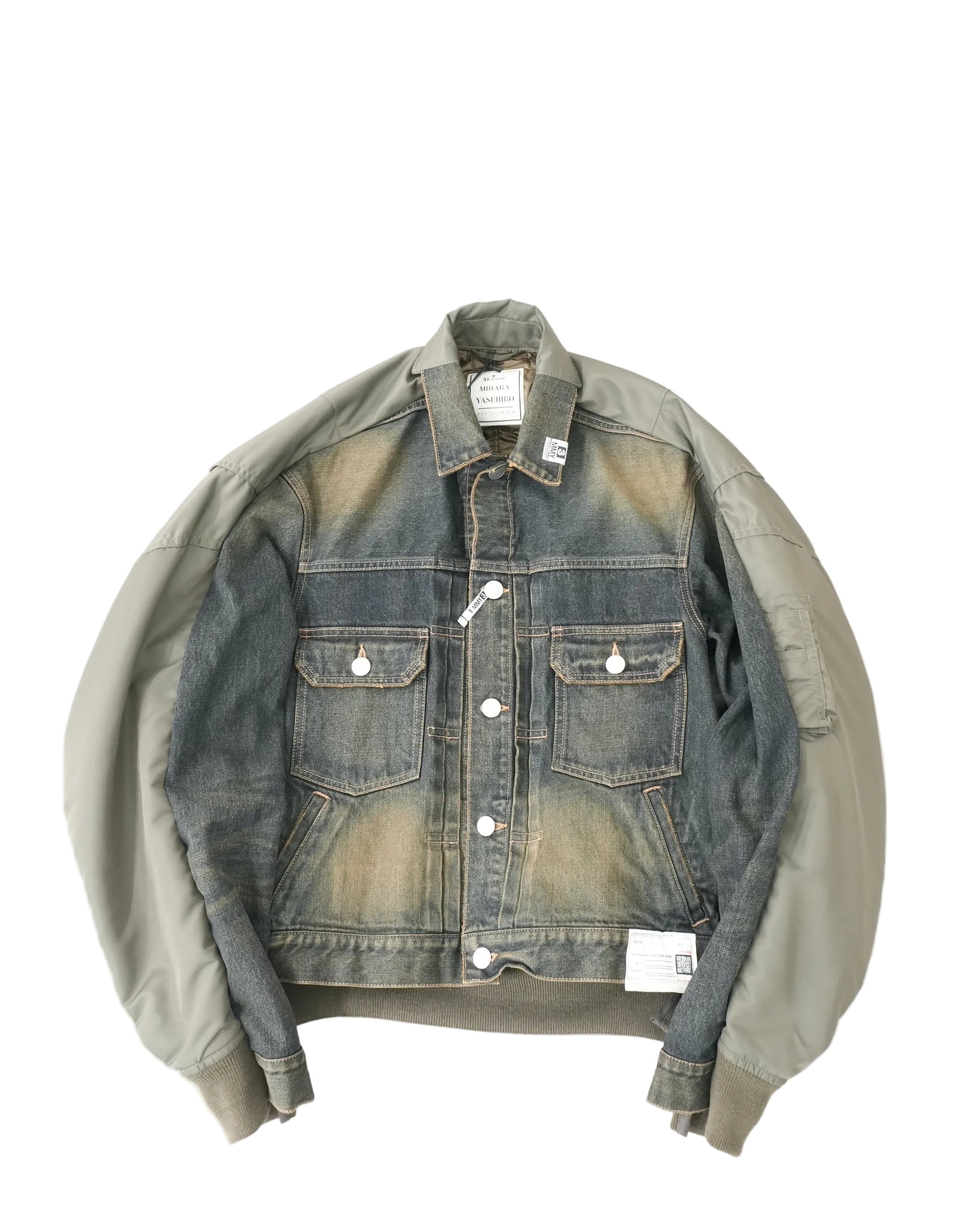 Front Back Combined Denim Jacket