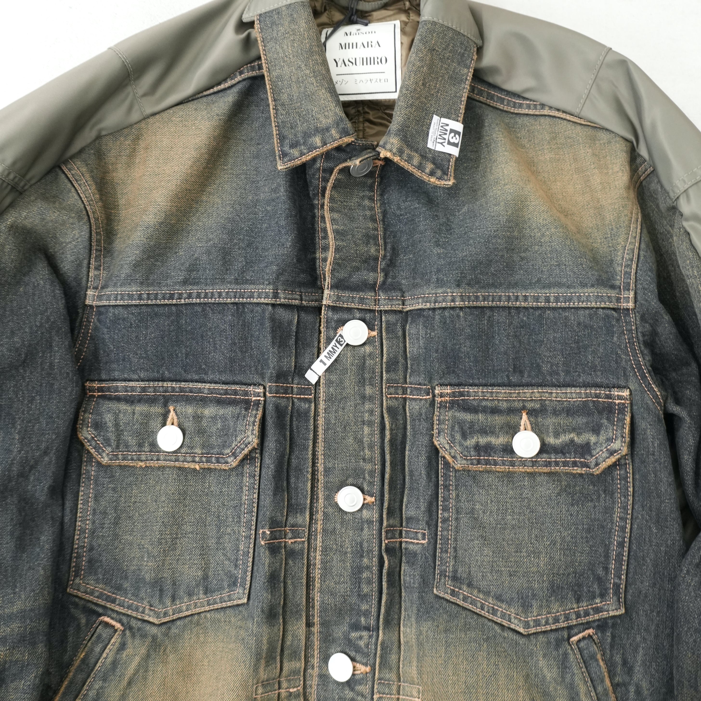 Front Back Combined Denim Jacket