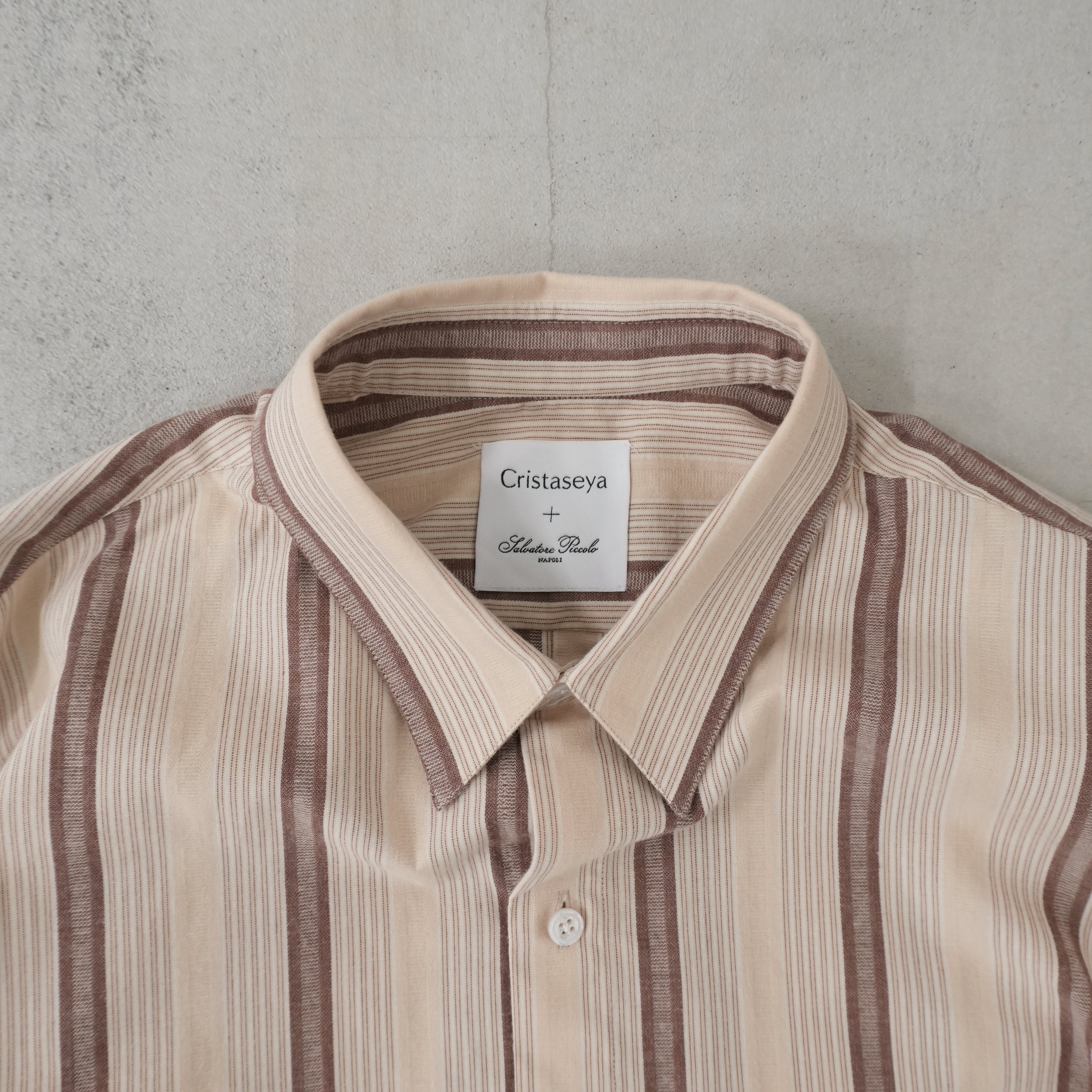Handmade Classic Collar Shirt（Brown.ST）