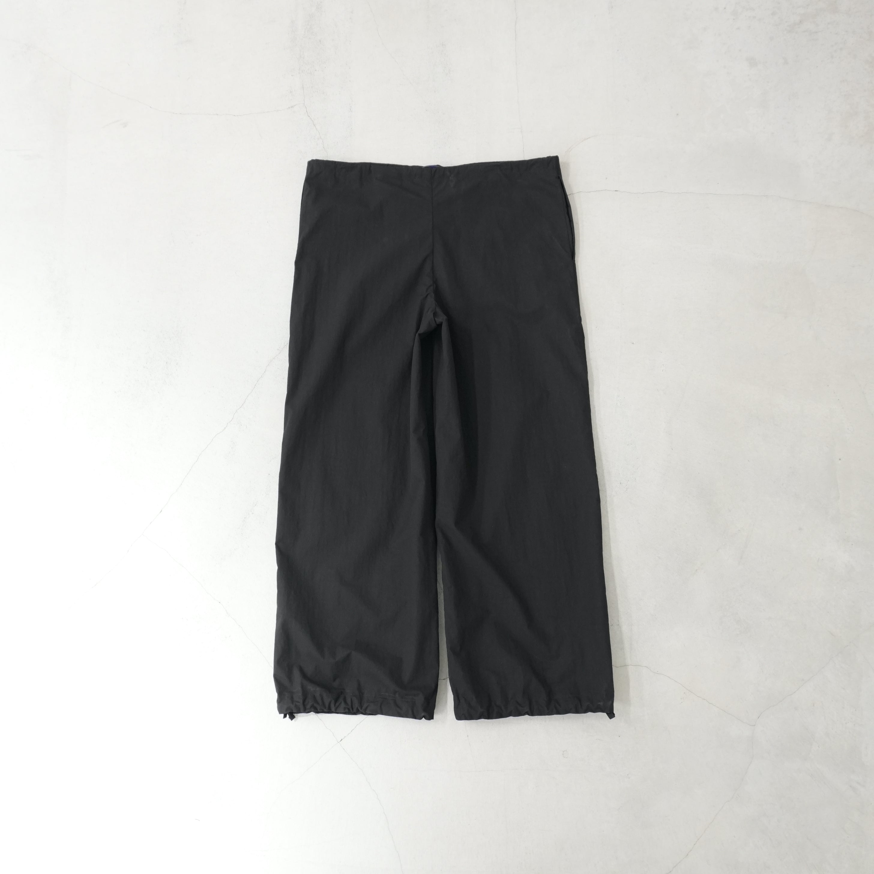Maxi large pants with drawstrings