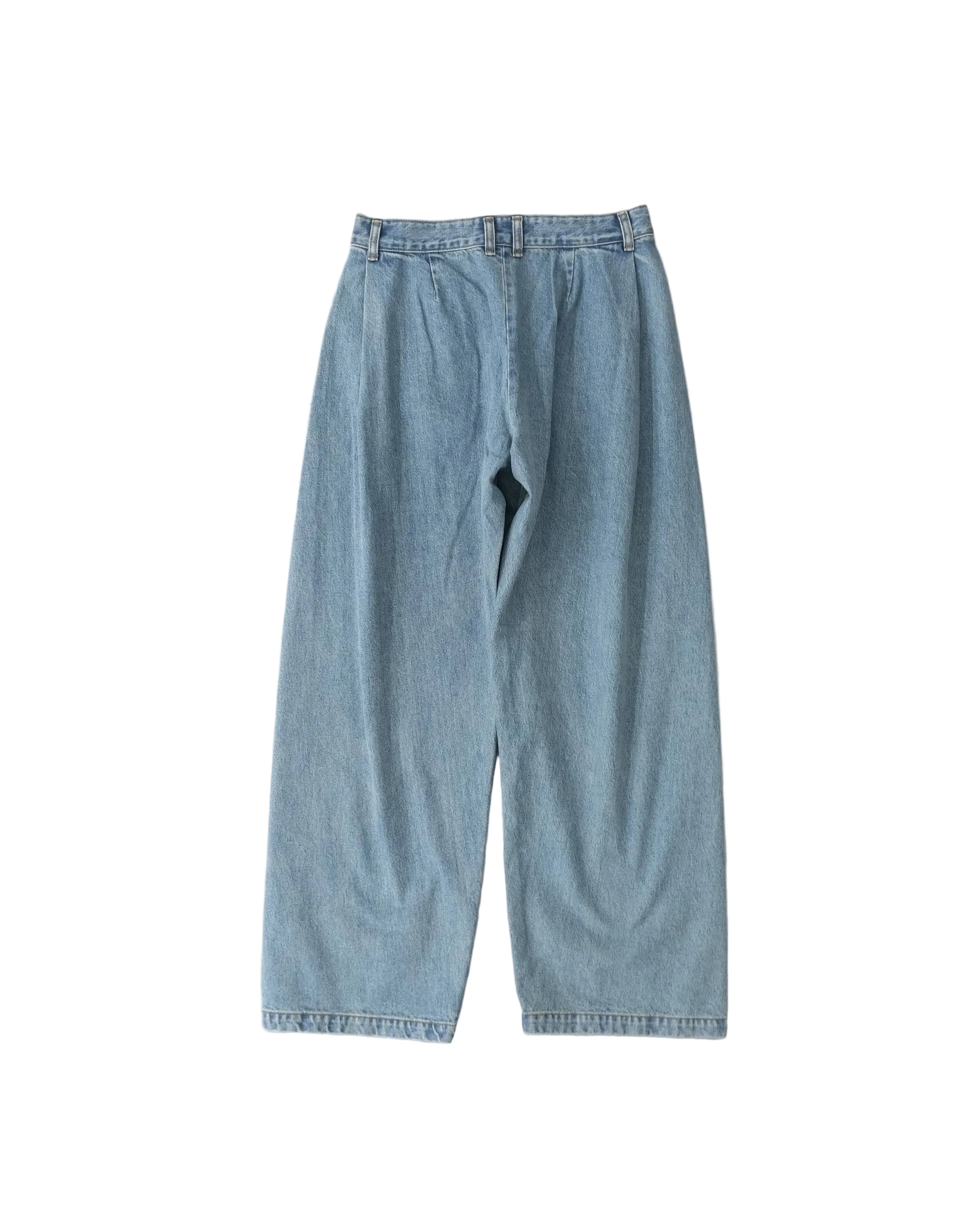 DENIM BERMUDA JEANS vintage tide blue wash