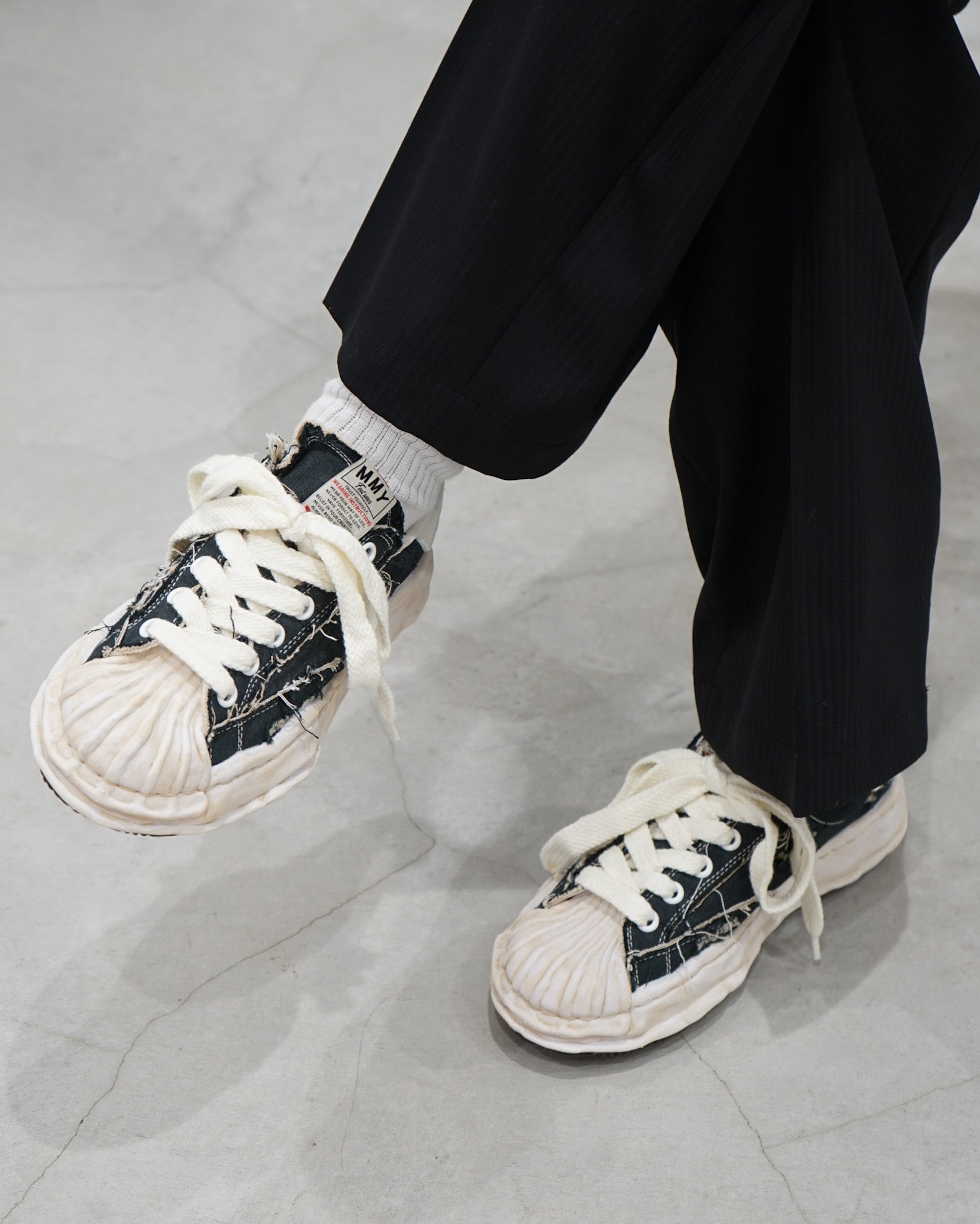 【26SS】BLAKEY / OG Sole Ripped Overdye Canvas Low-top Sneaker