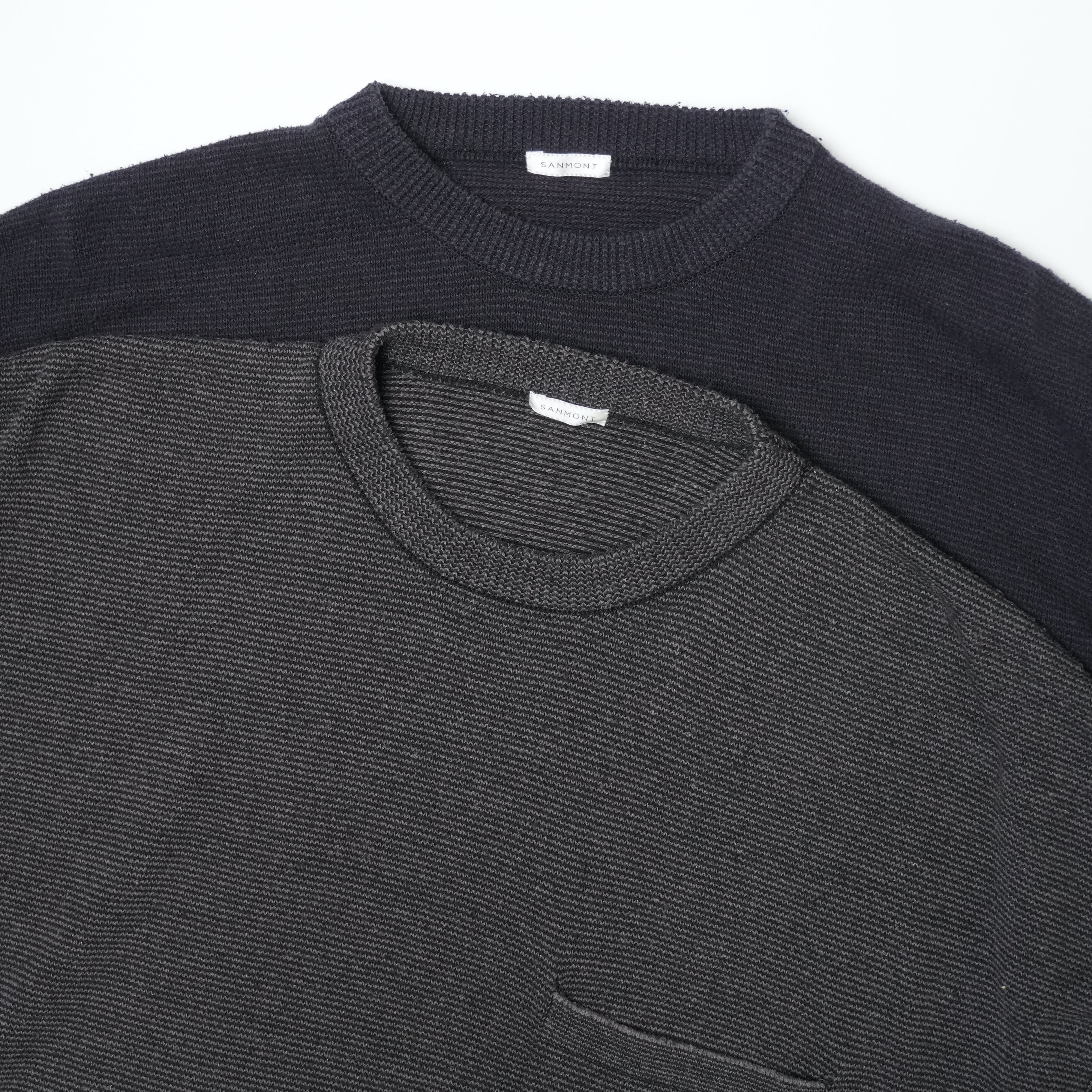Silk Noir Knit S/S Crew Neck