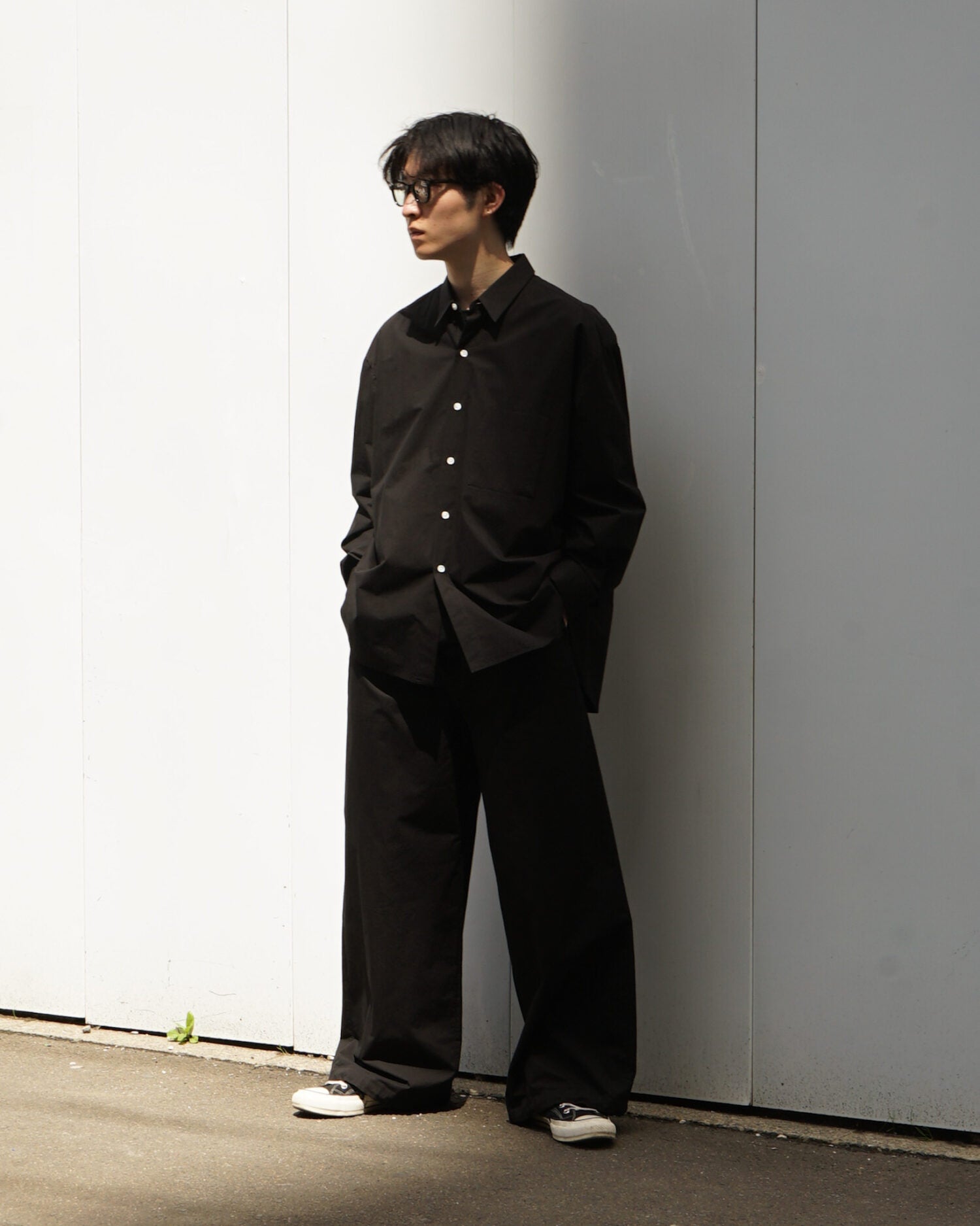 Maxi large pants with drawstrings