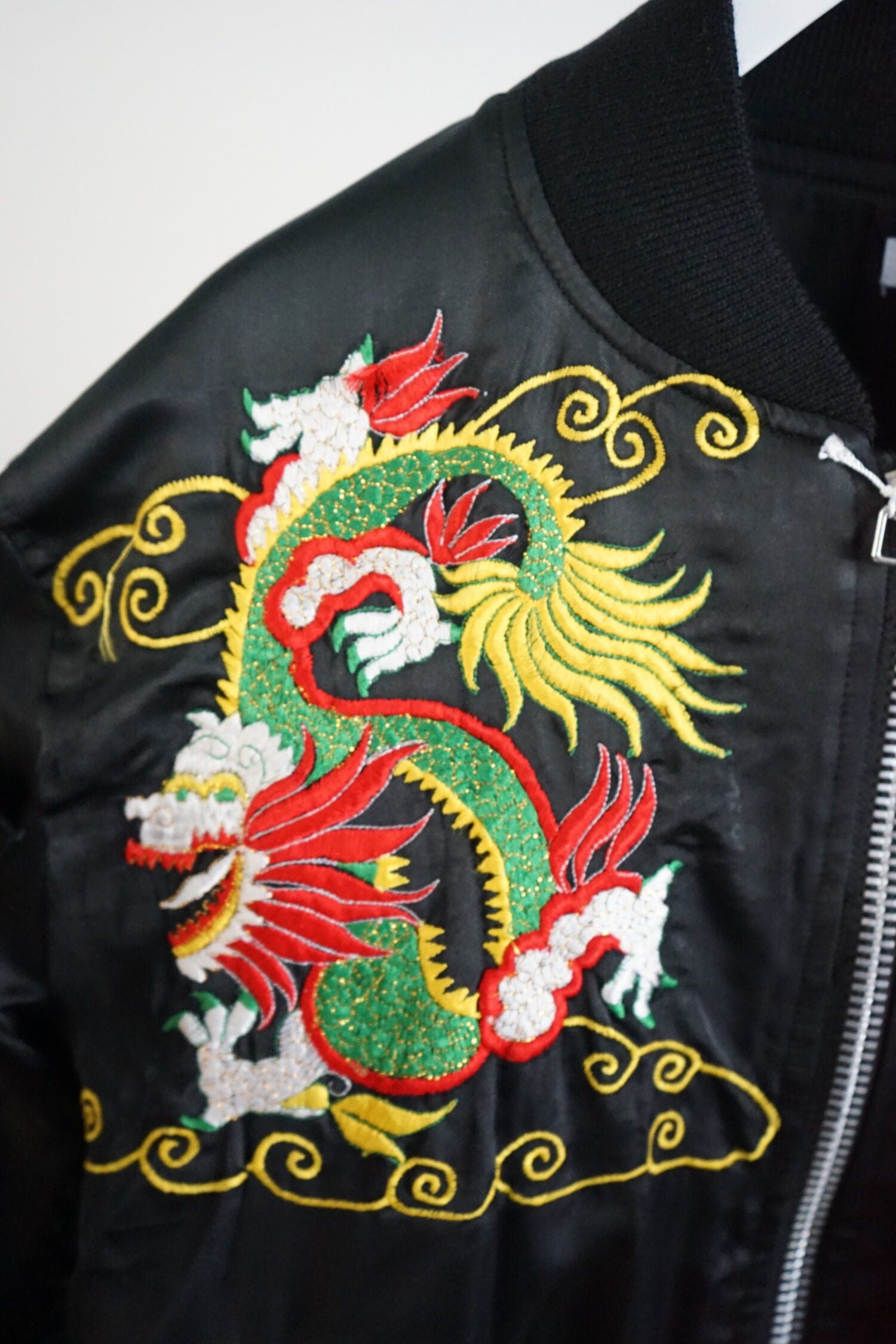 Dragon embroidery FLIGHT JACKET ”XL”No2