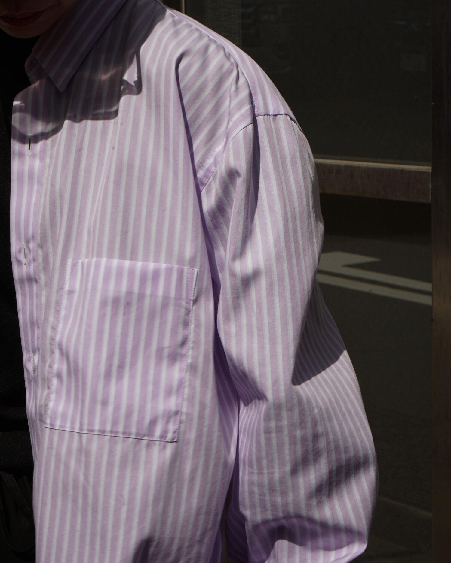 Handmade Men’s Classic Collar Shirt（Mauve/White.ST)