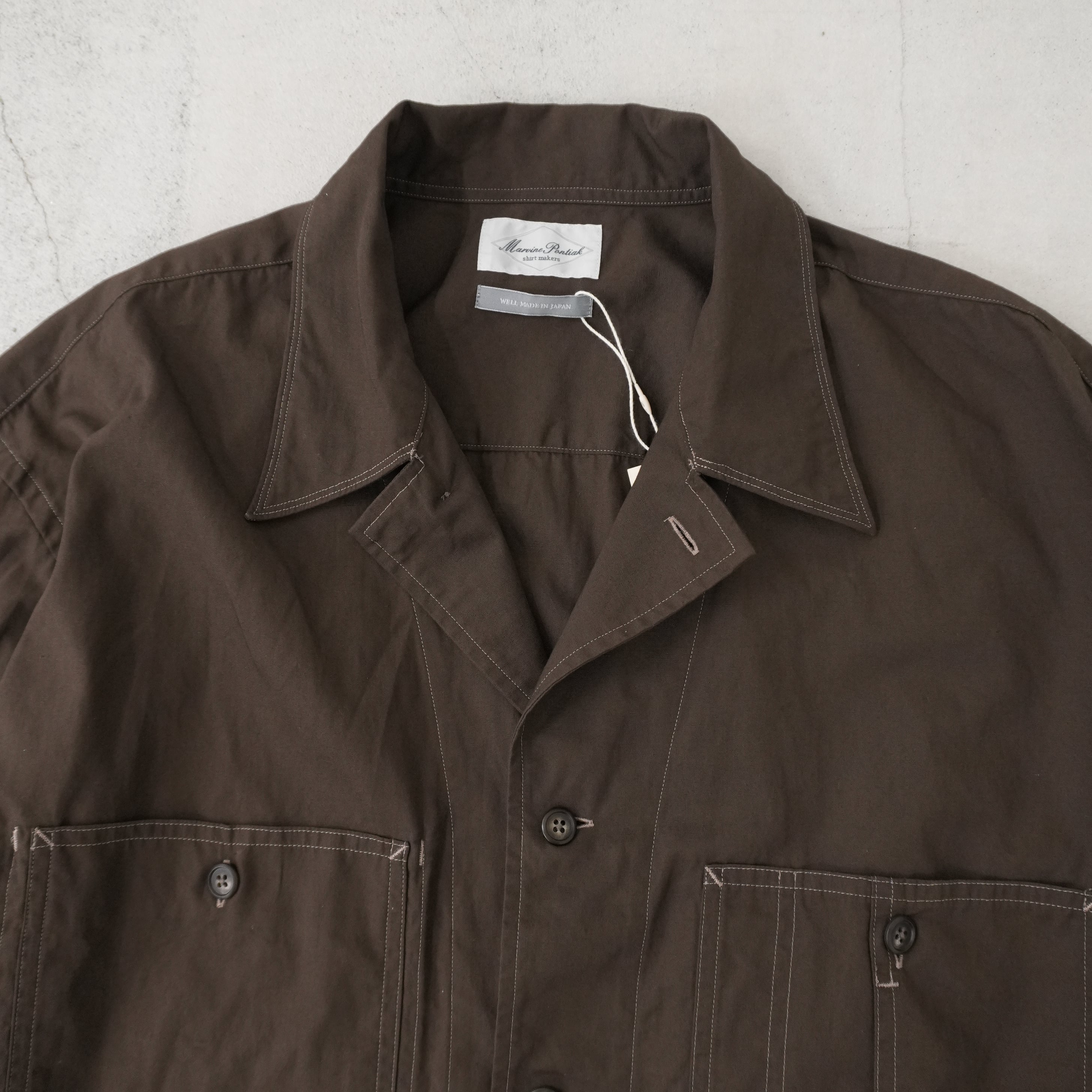Marvine Pontiak Shirt Makers - Cover All SH / chocolate