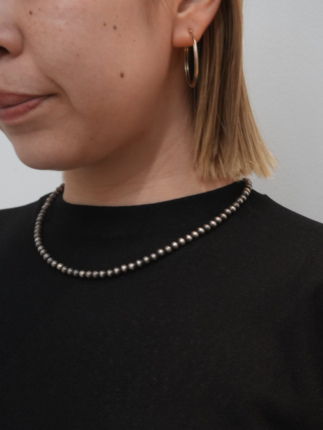 5mm/45cm SILVER NECKLACE