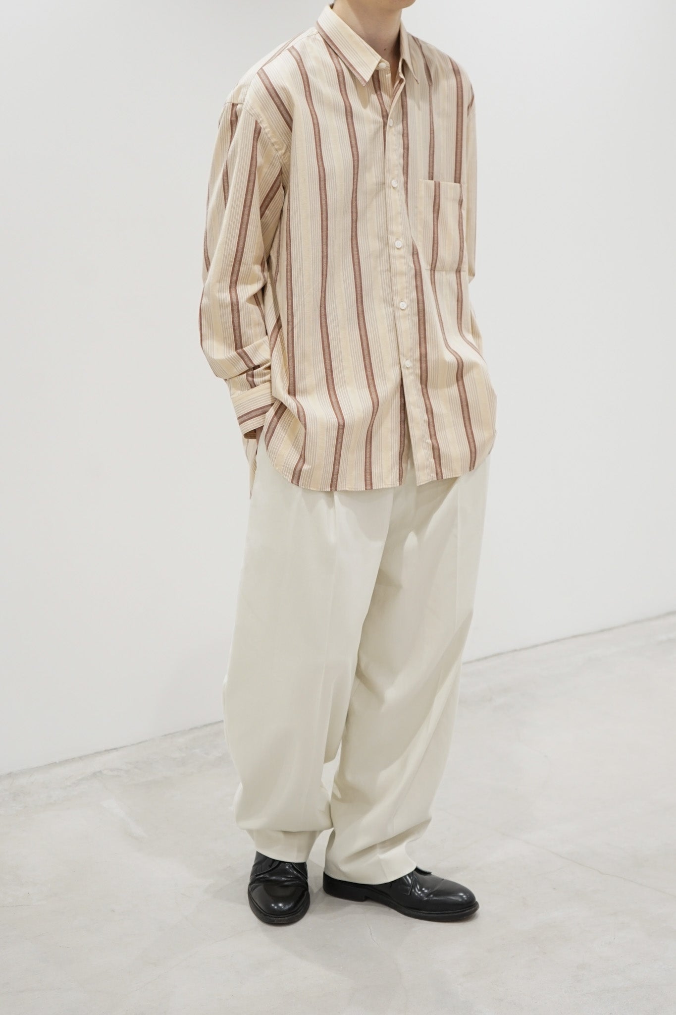 Handmade Classic Collar Shirt（Brown.ST）