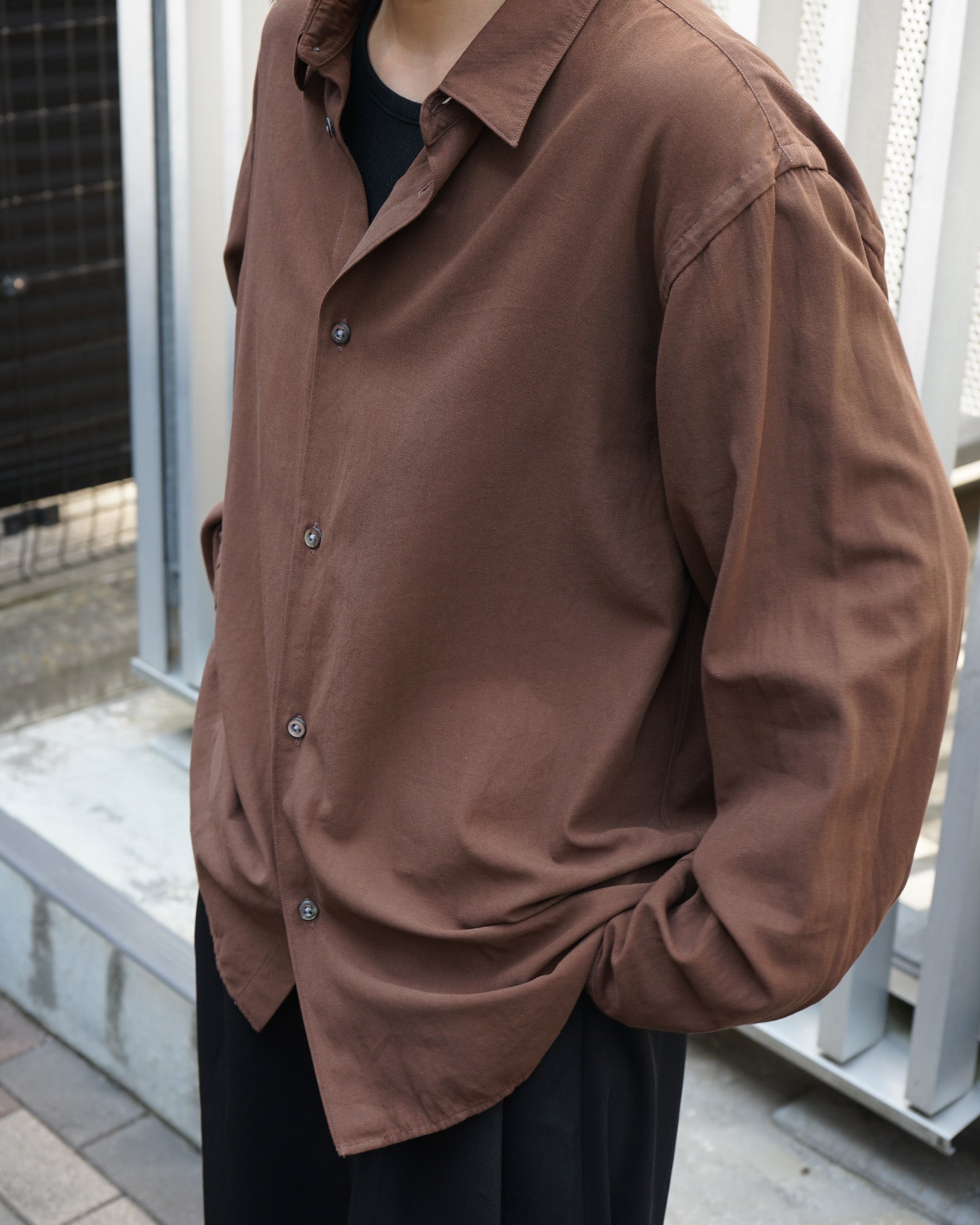 COTTON SILK VIERA LOOSE FIT SHIRT