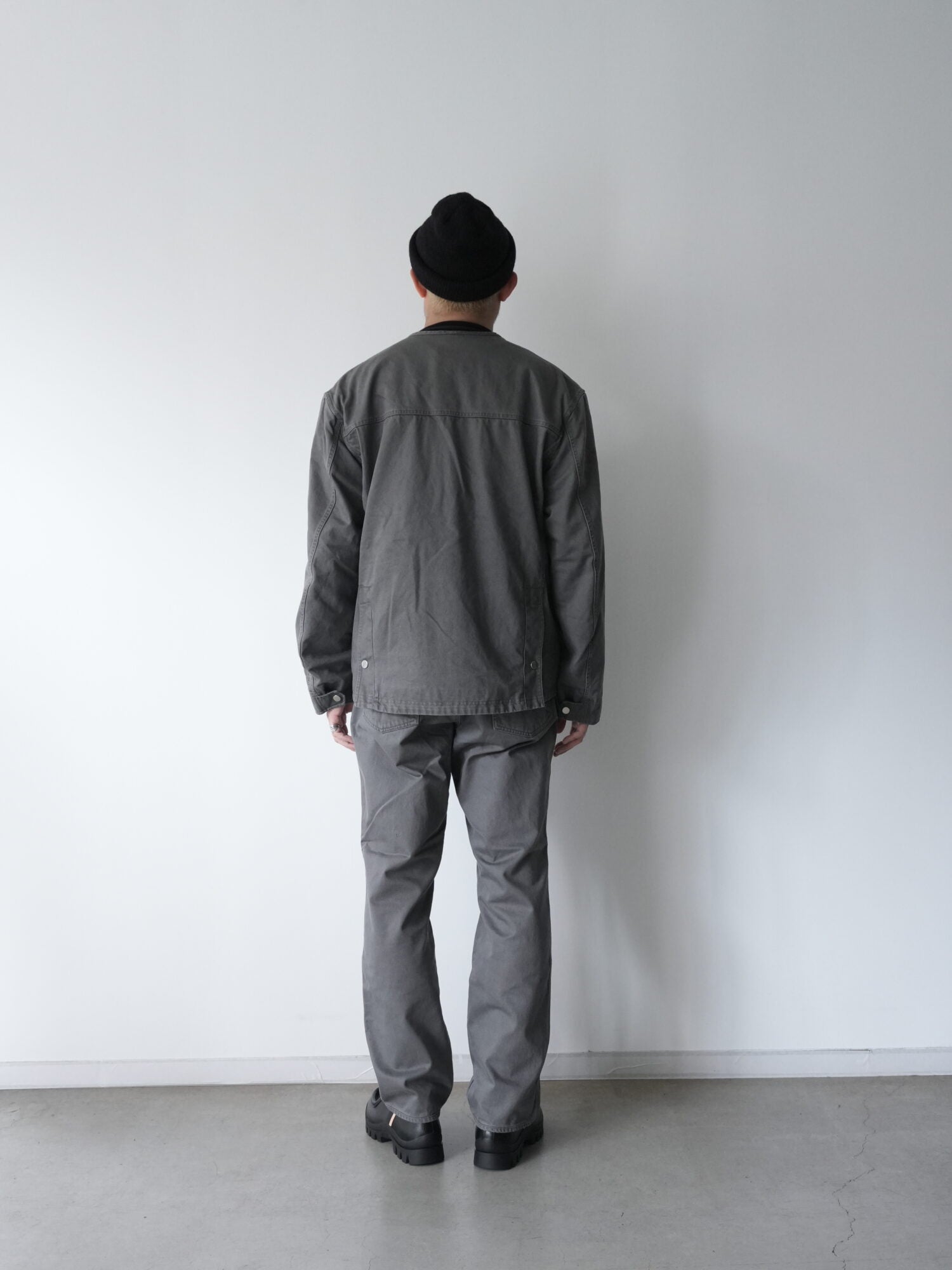 RIDER JACKET COTTON DRILL PIGMENT DYE WITH WINDSTOPPER