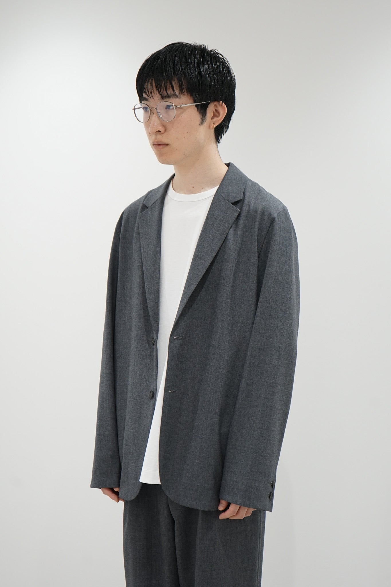 WOOL TROPICAL TAILORED JACKET